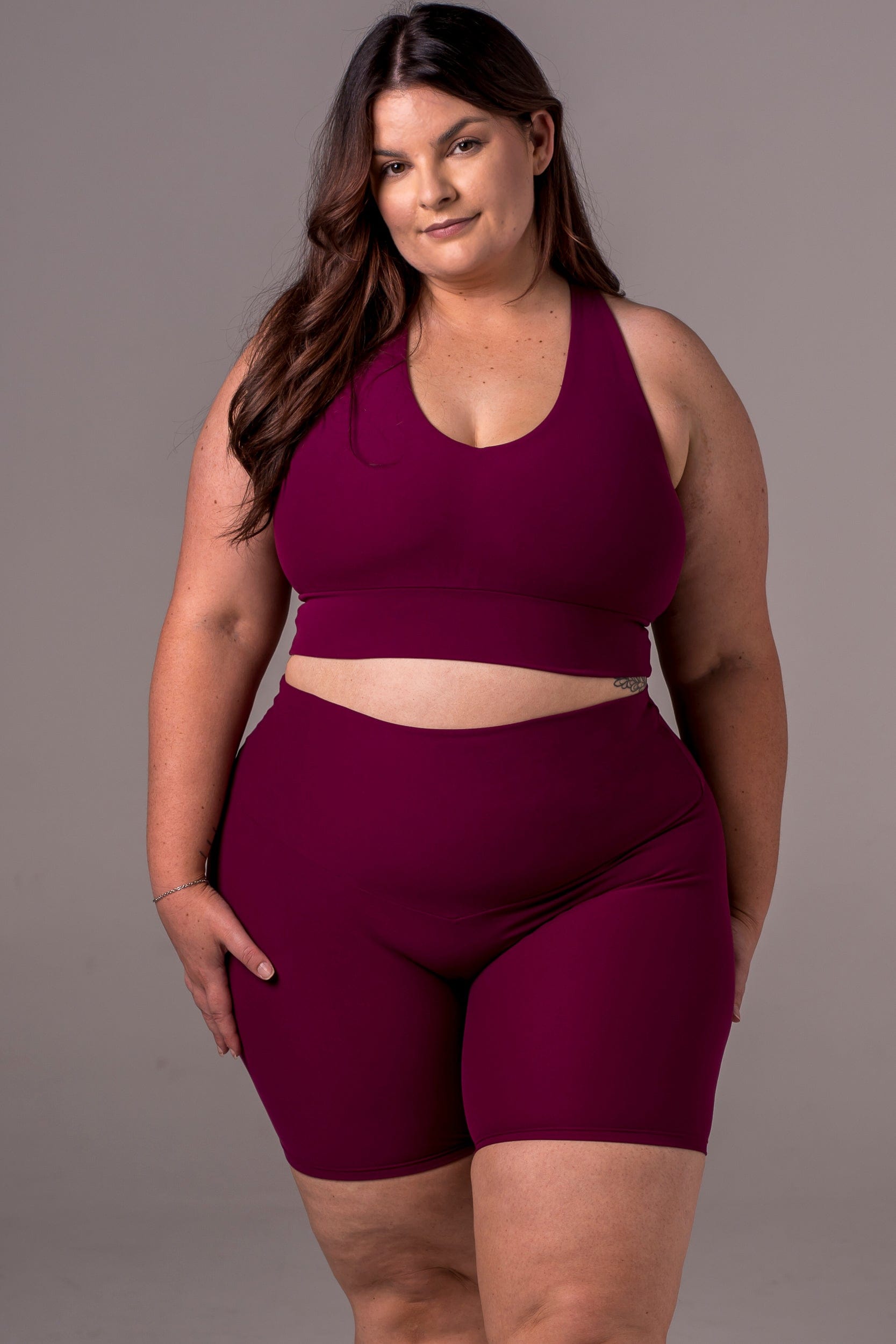 Mulberry Dynamic High Waisted Booty Shorts