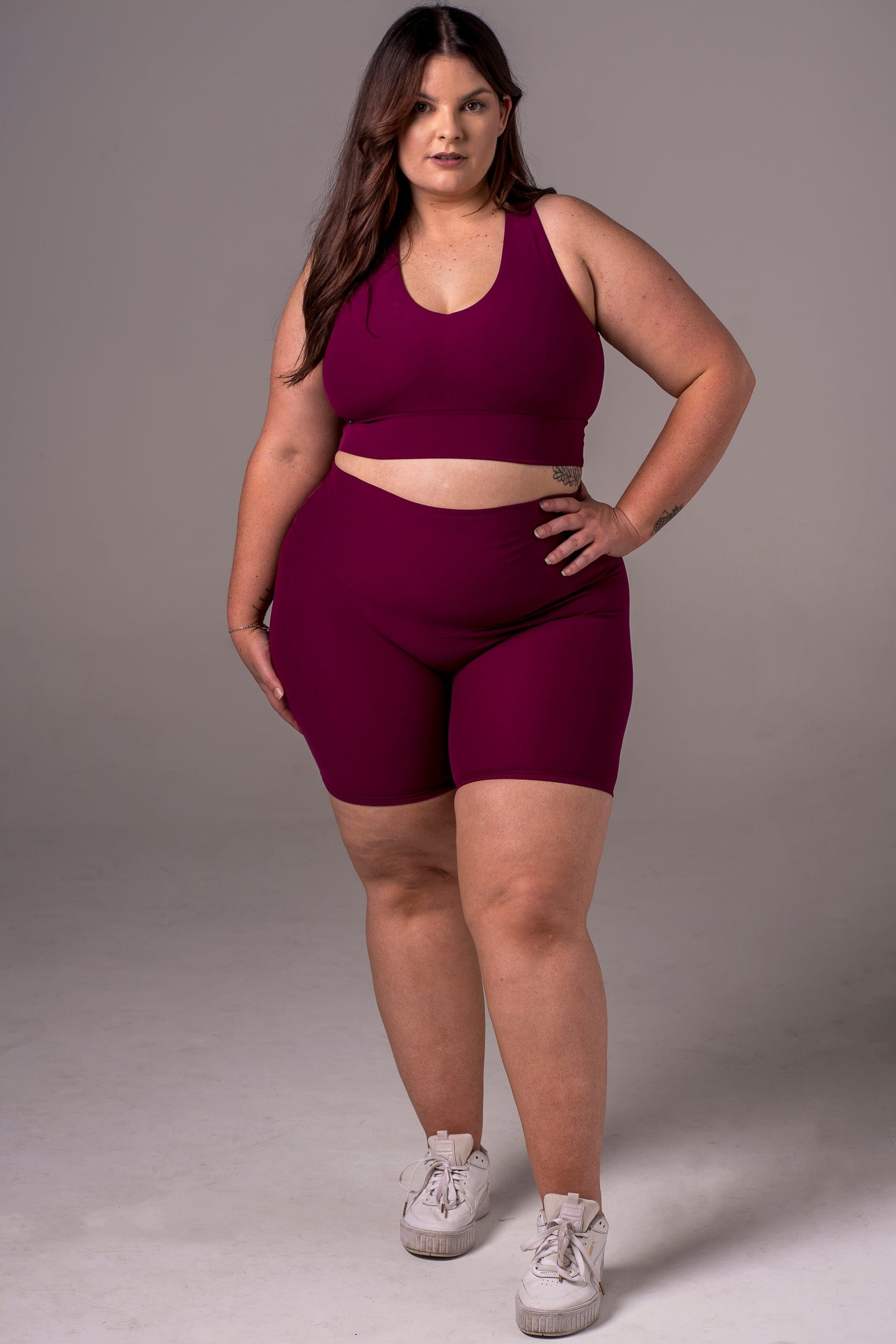 Mulberry Dynamic High Waisted Booty Shorts