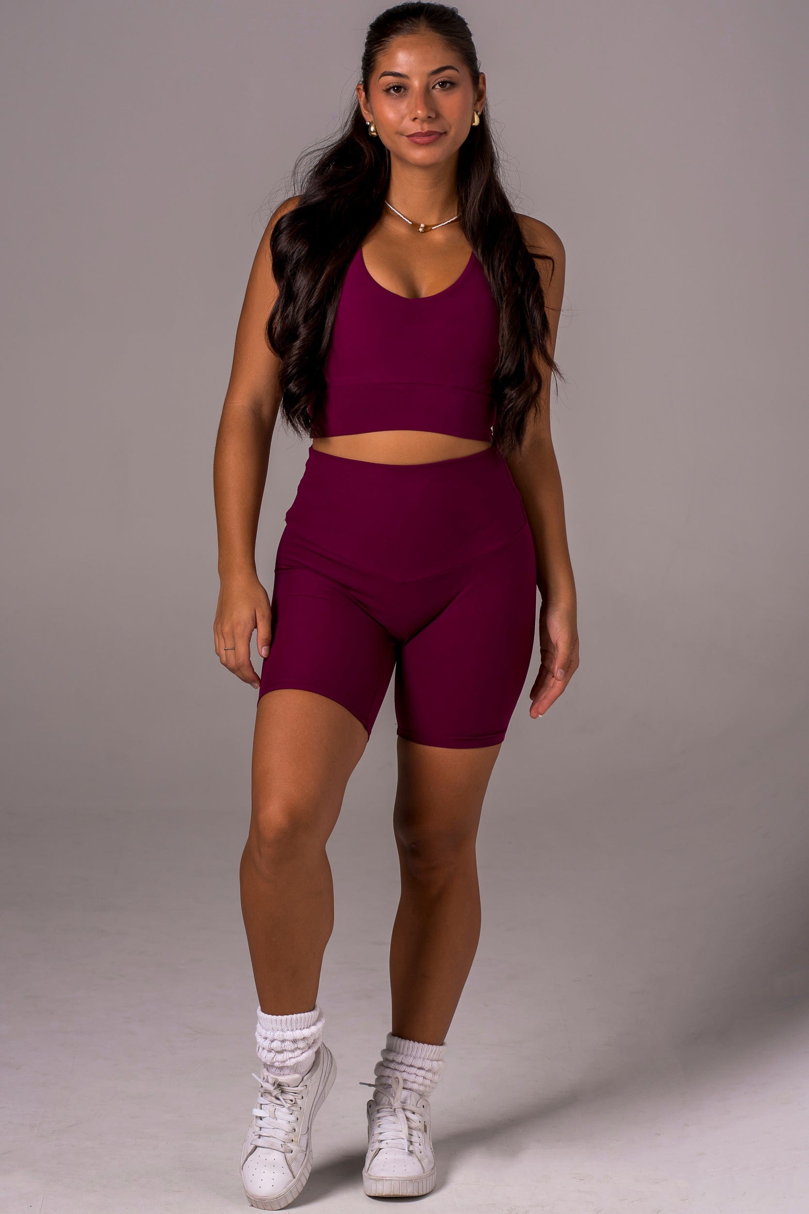 Mulberry Dynamic High Waisted Booty Shorts