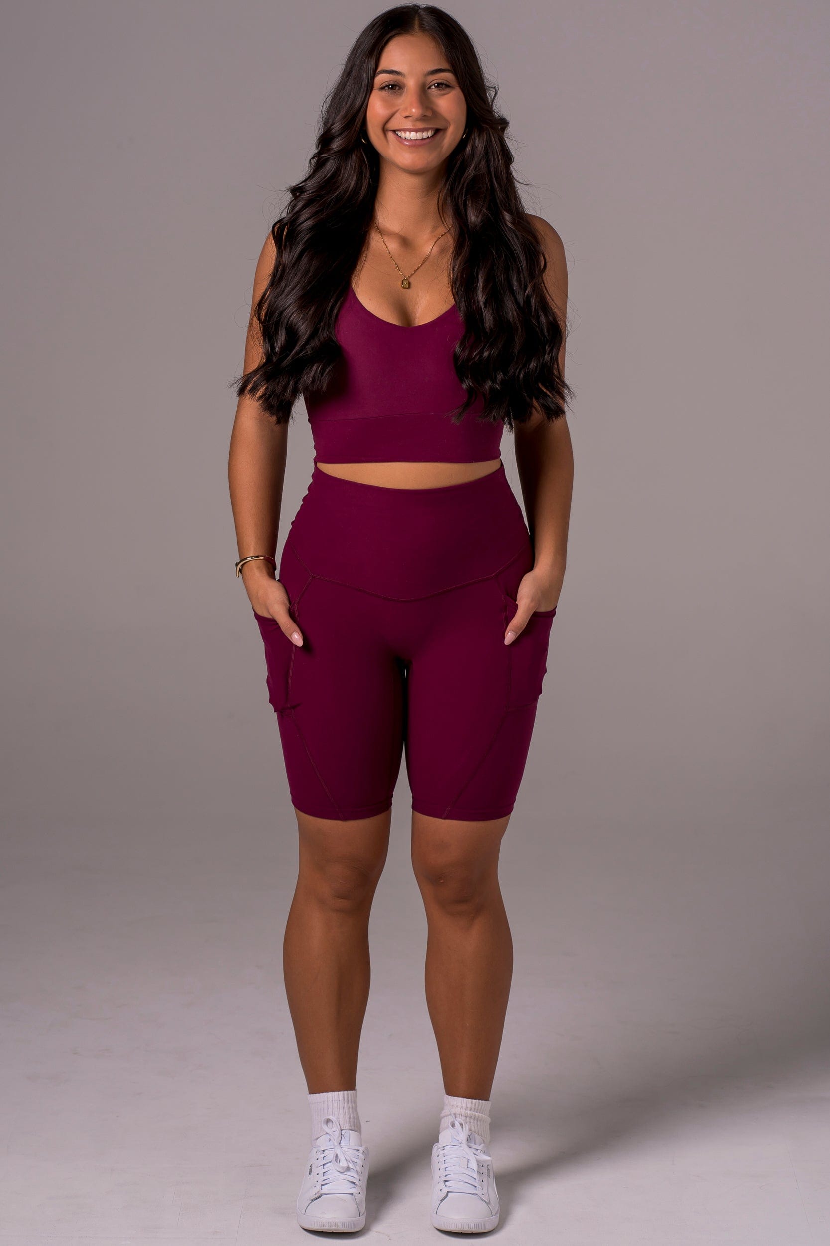 Mulberry Dynamic High Waisted Pocket Shaper Bike Shorts