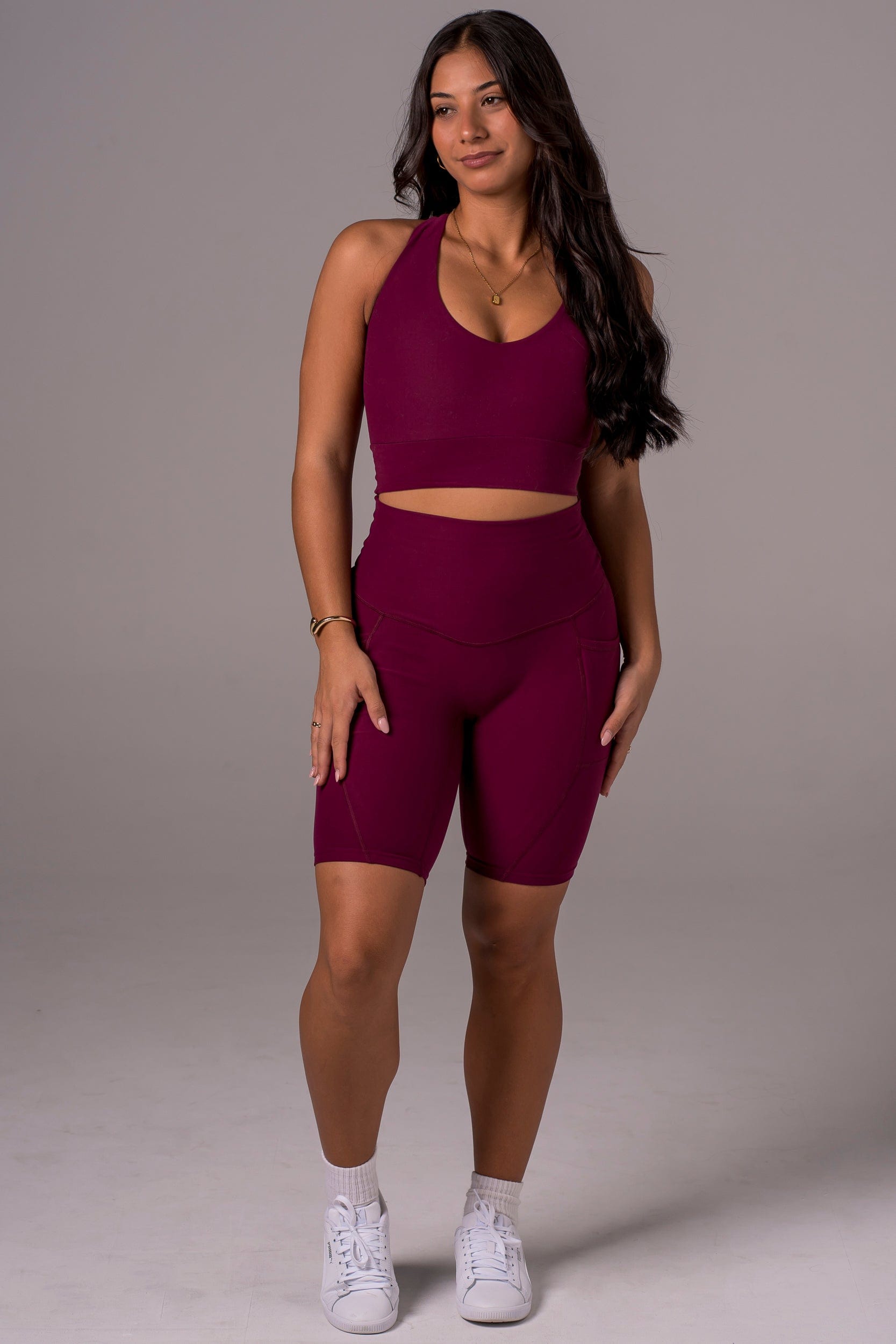 Mulberry Dynamic High Waisted Pocket Shaper Bike Shorts