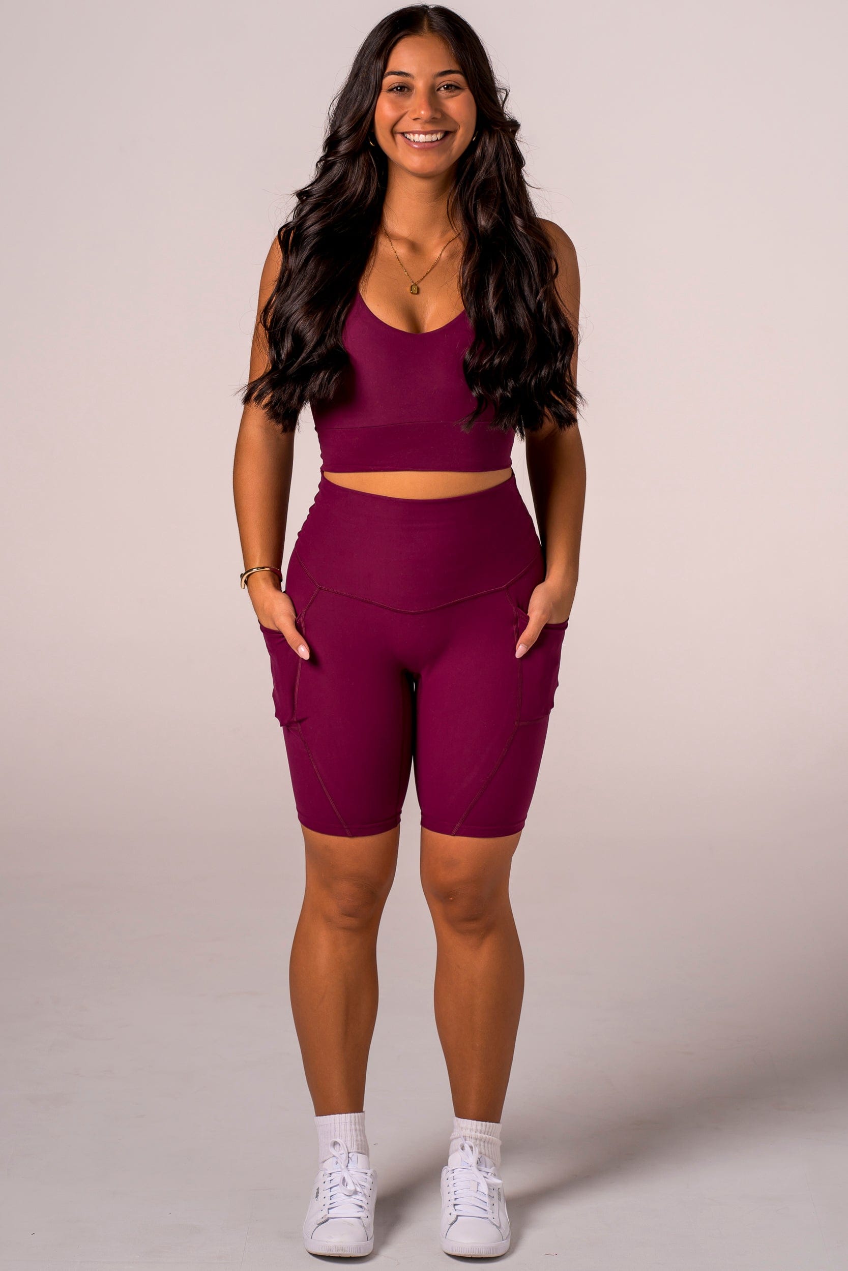 Mulberry Dynamic High Waisted Pocket Shaper Bike Shorts