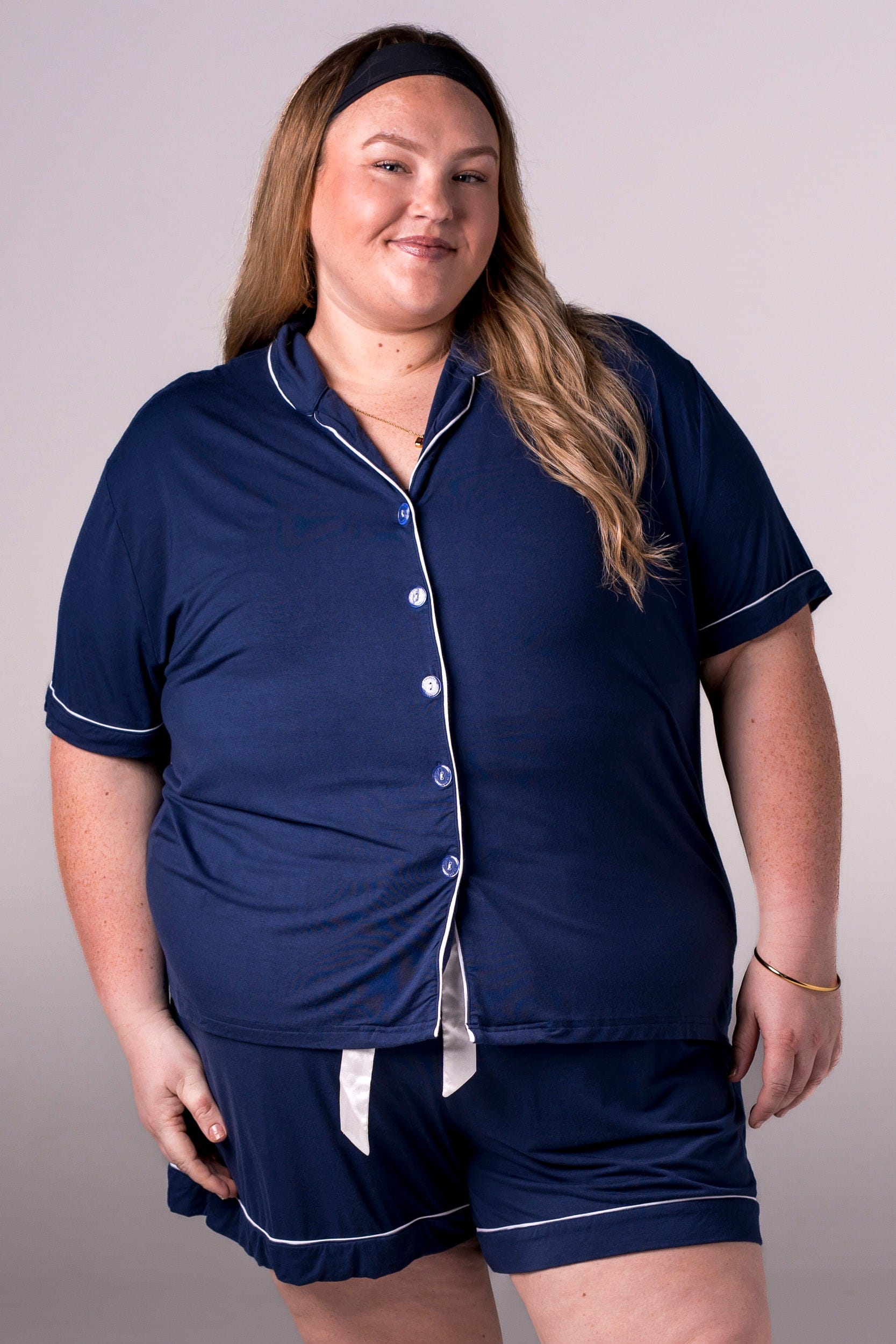 Navy Bamboo Pyjama Set