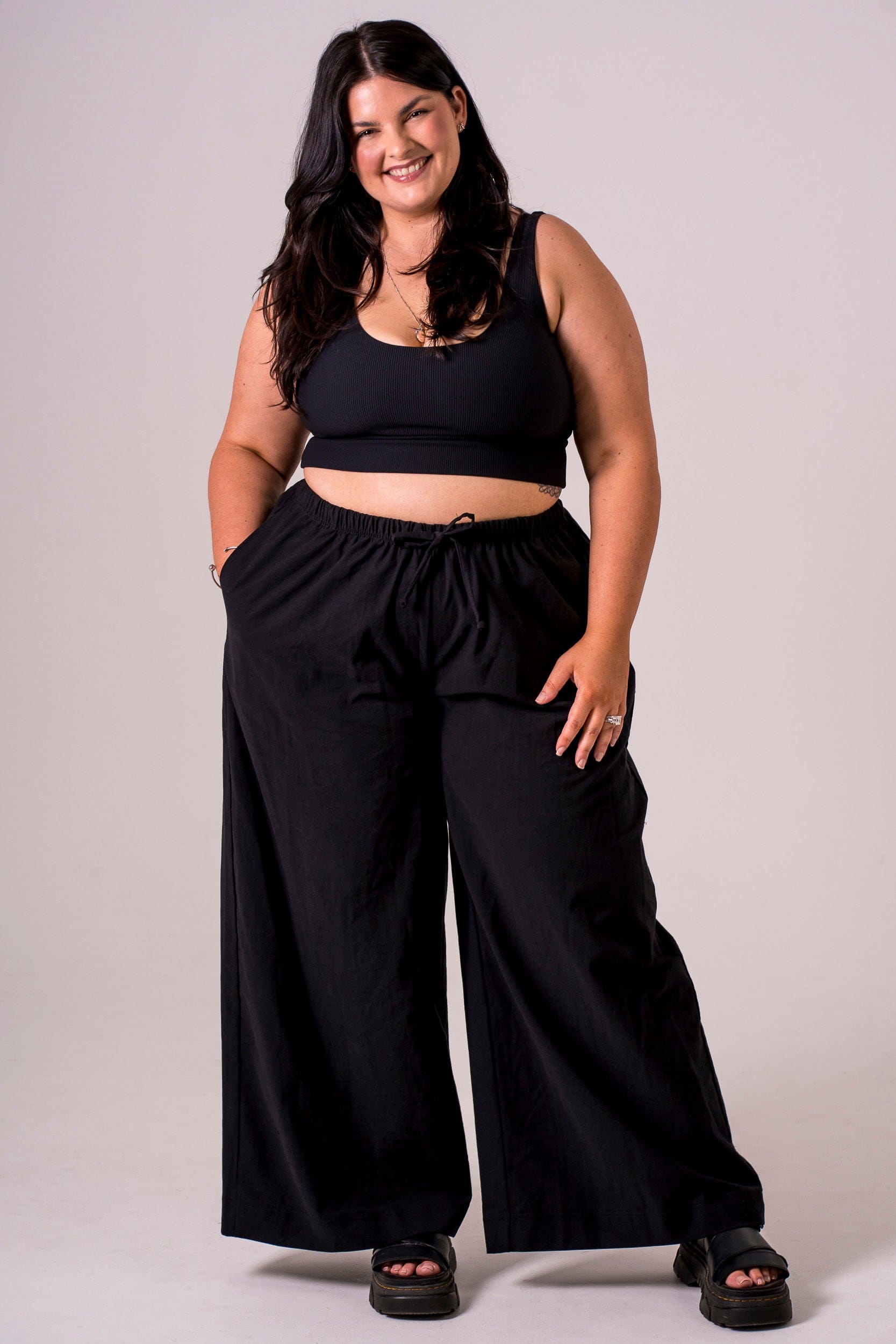 Night Linen Blend Pants