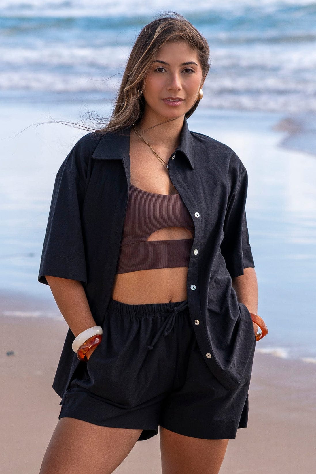 Night Linen Blend Shirt