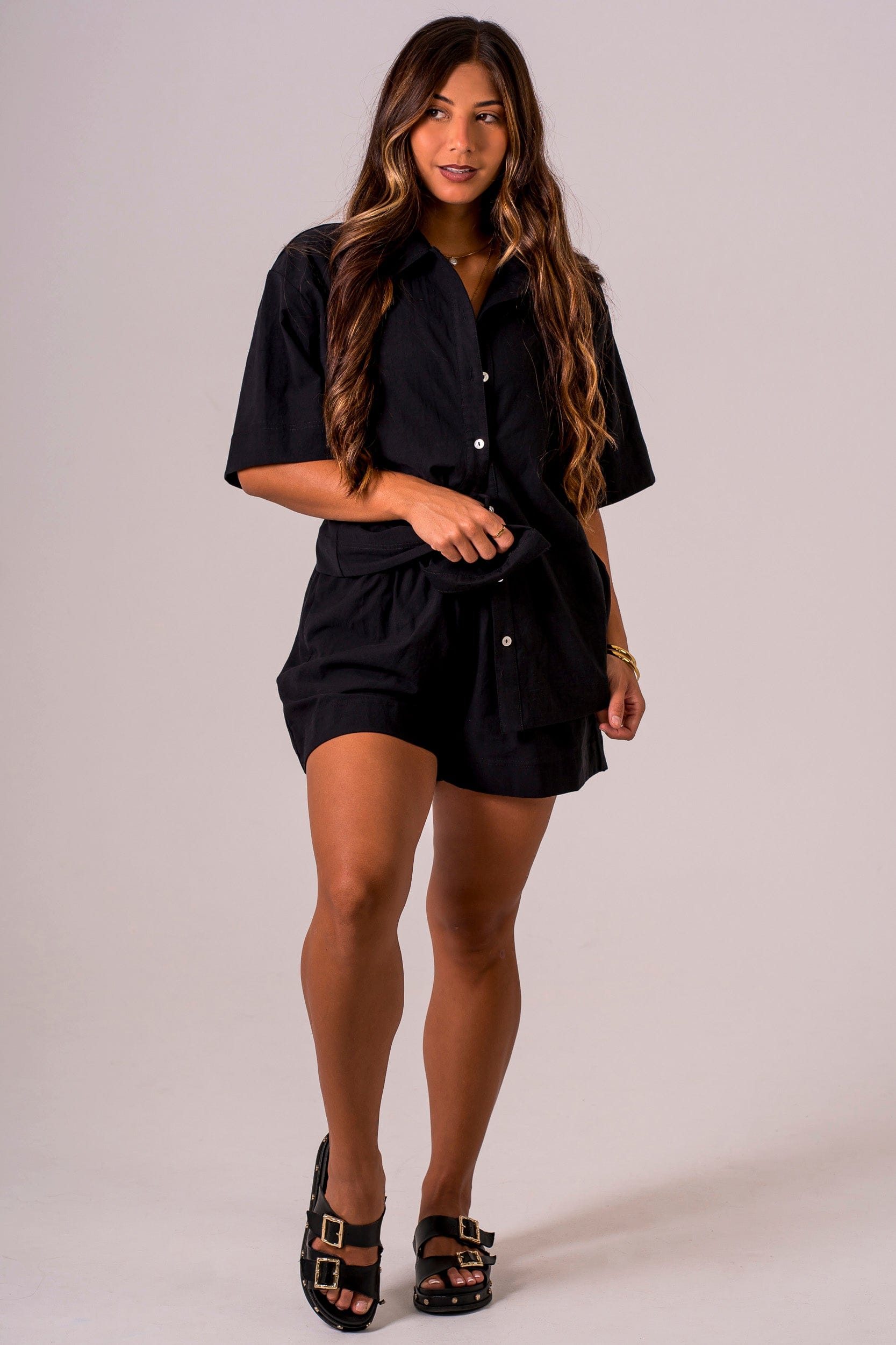 Night Linen Blend Shorts