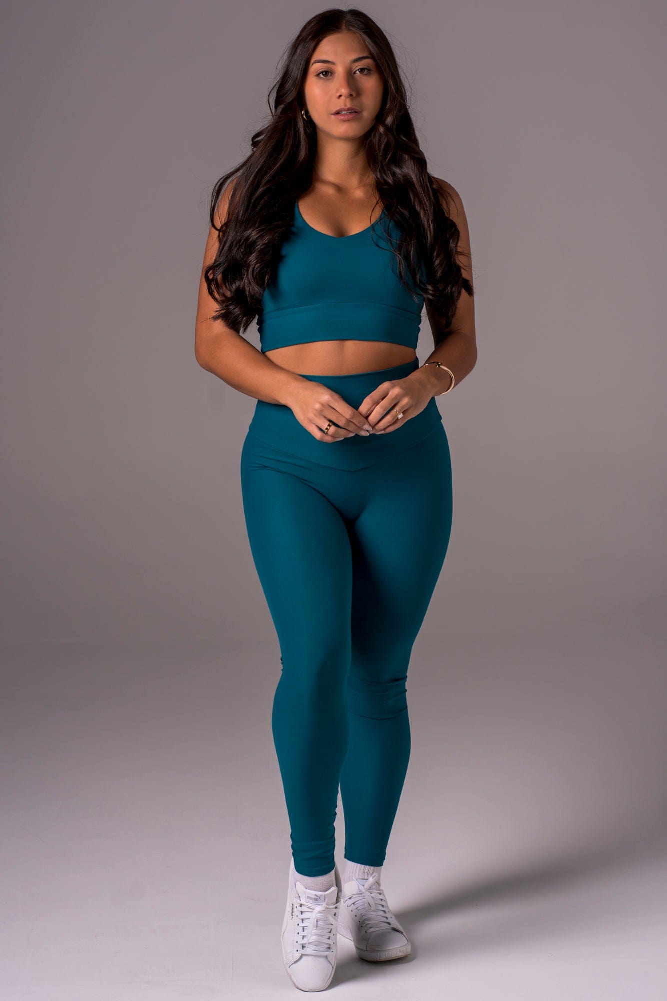 Ocean Dynamic High Waisted Ankle Biter Leggings