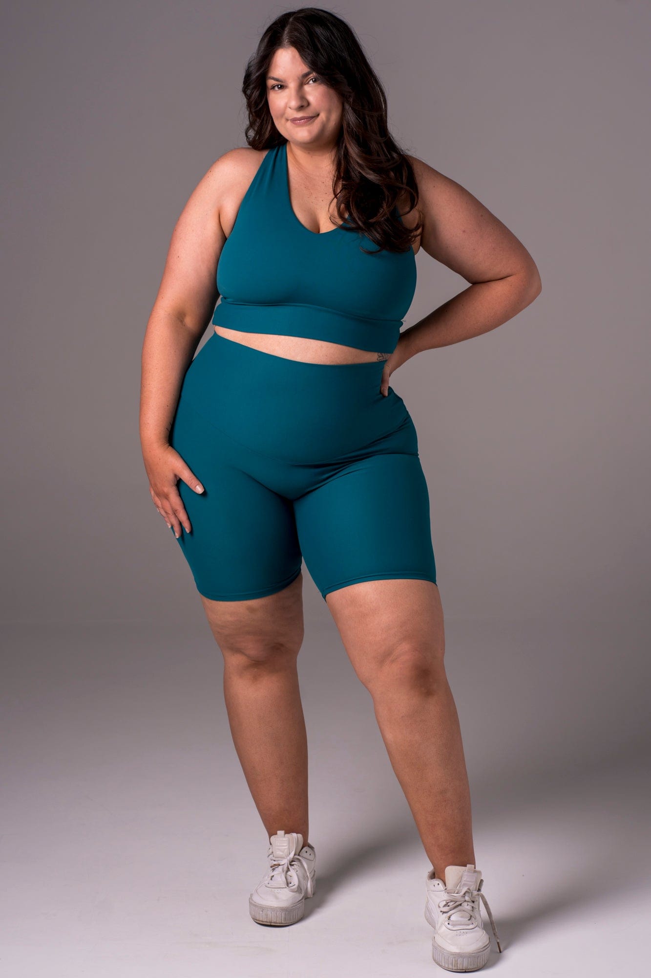 Ocean Dynamic High Waisted Booty Shorts