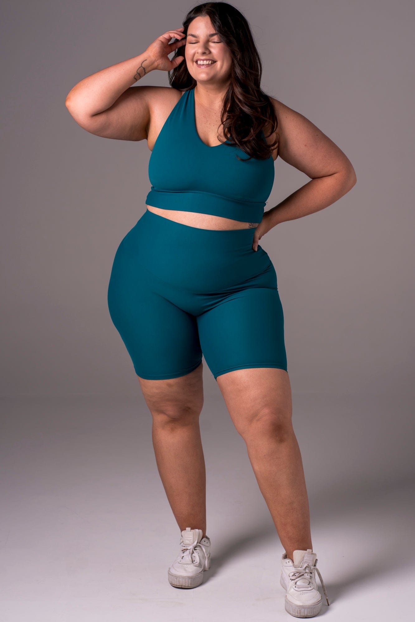 Ocean Dynamic High Waisted Booty Shorts