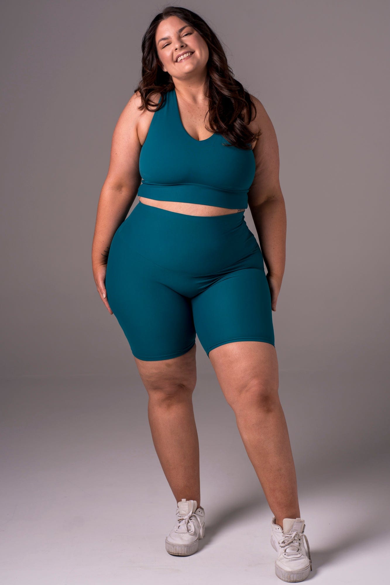 Ocean Dynamic High Waisted Booty Shorts