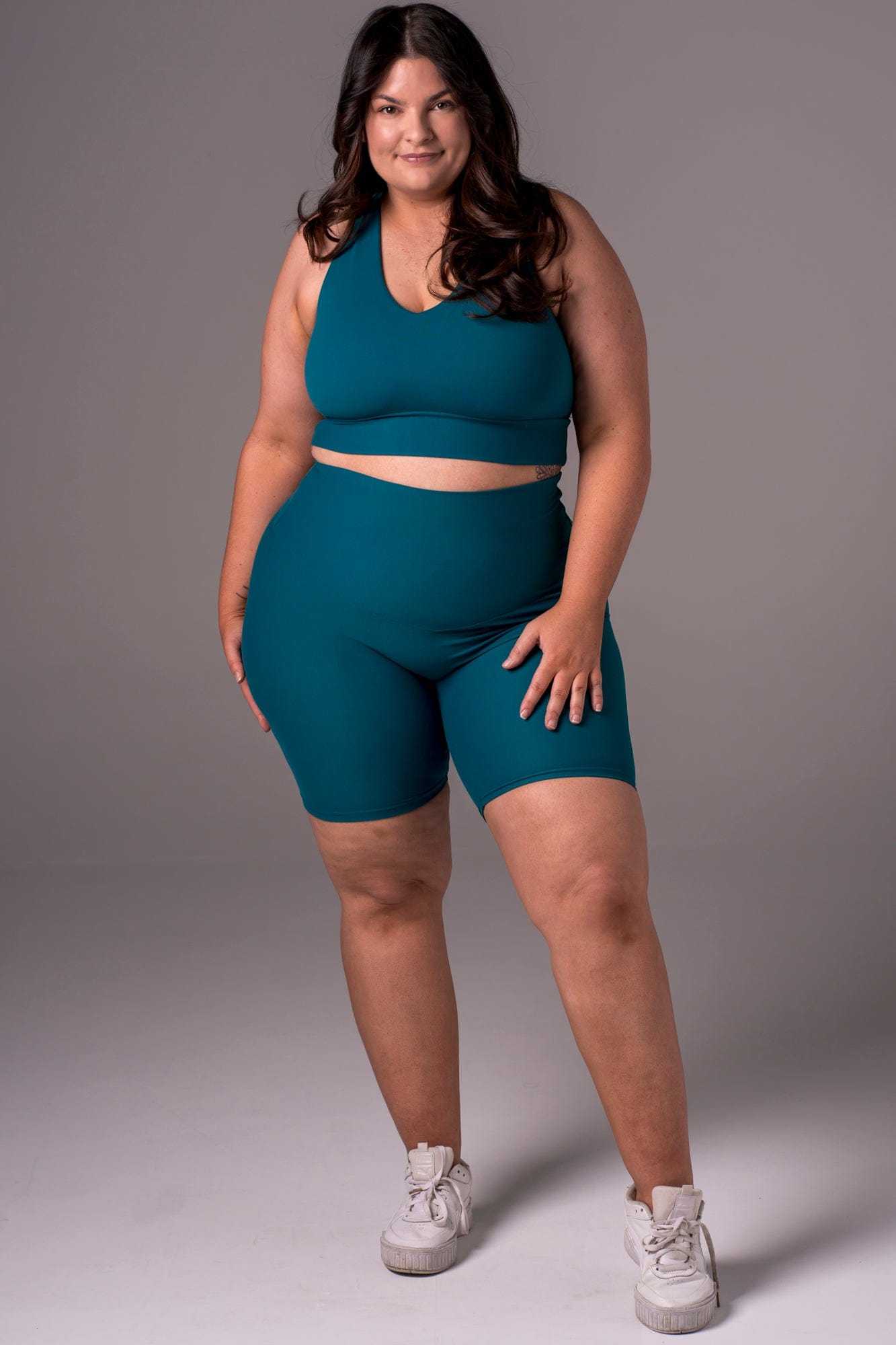 Ocean Dynamic High Waisted Booty Shorts
