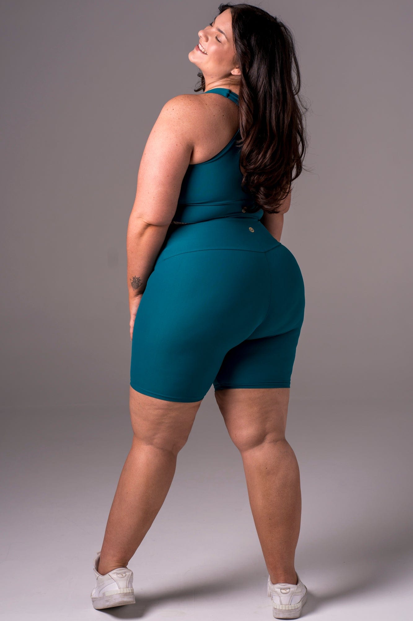 Ocean Dynamic High Waisted Booty Shorts