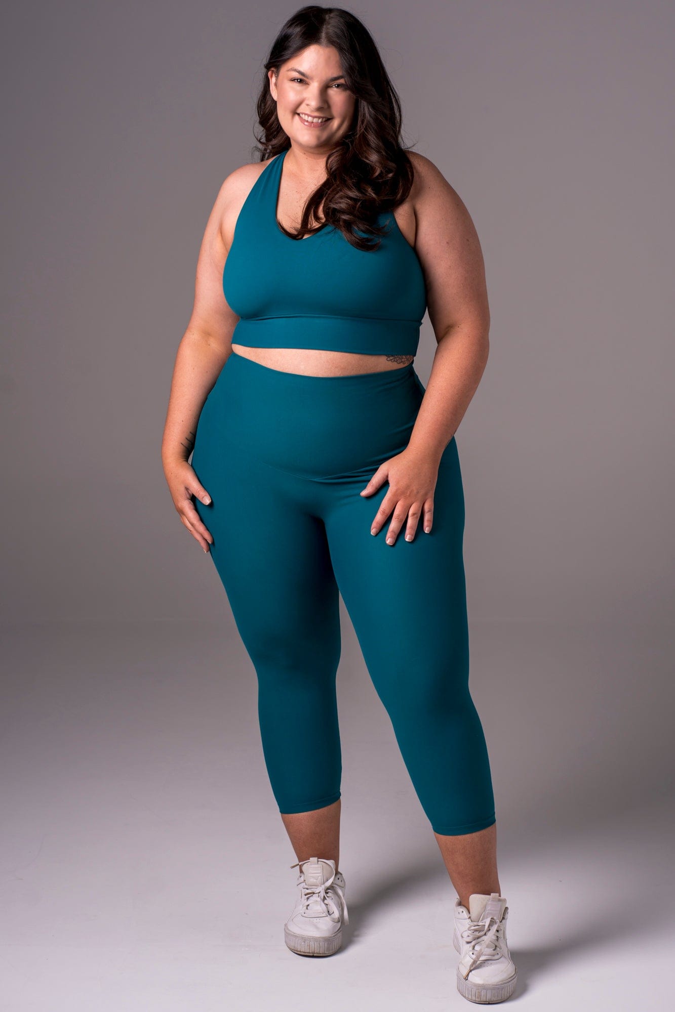 Ocean Dynamic High Waisted Capri Leggings