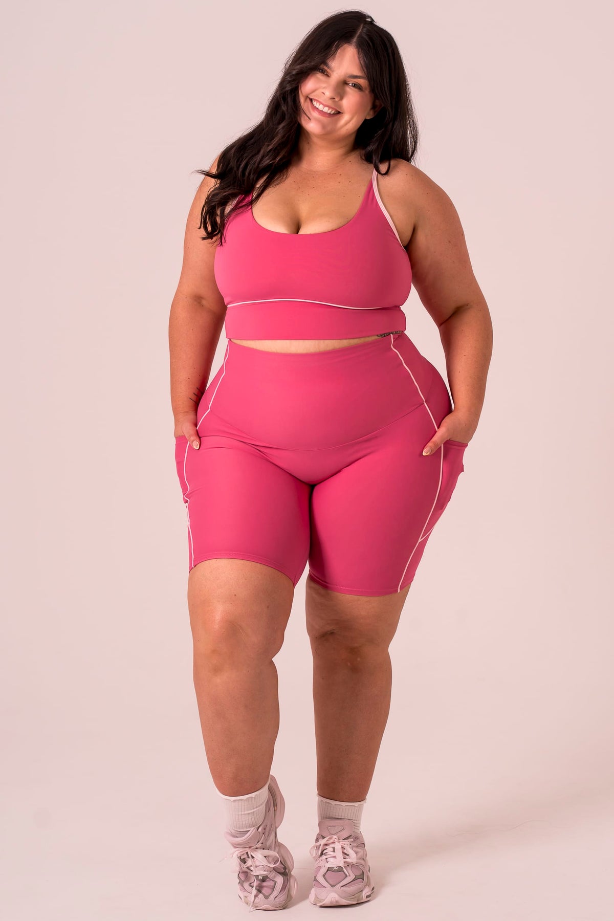 Raspberry Duo Dynamic Pocket Curve 9" Shorts