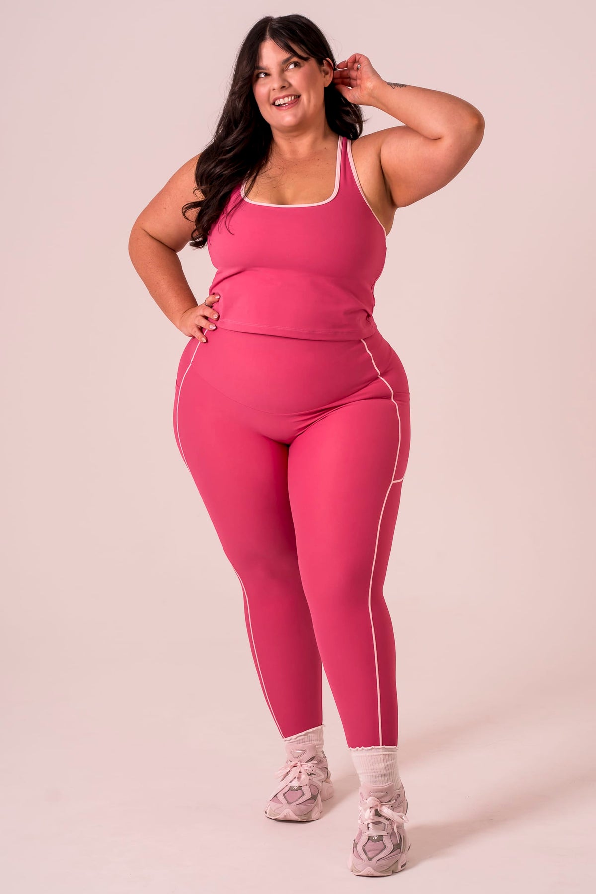 Raspberry Duo Dynamic Pocket Curve Leggings