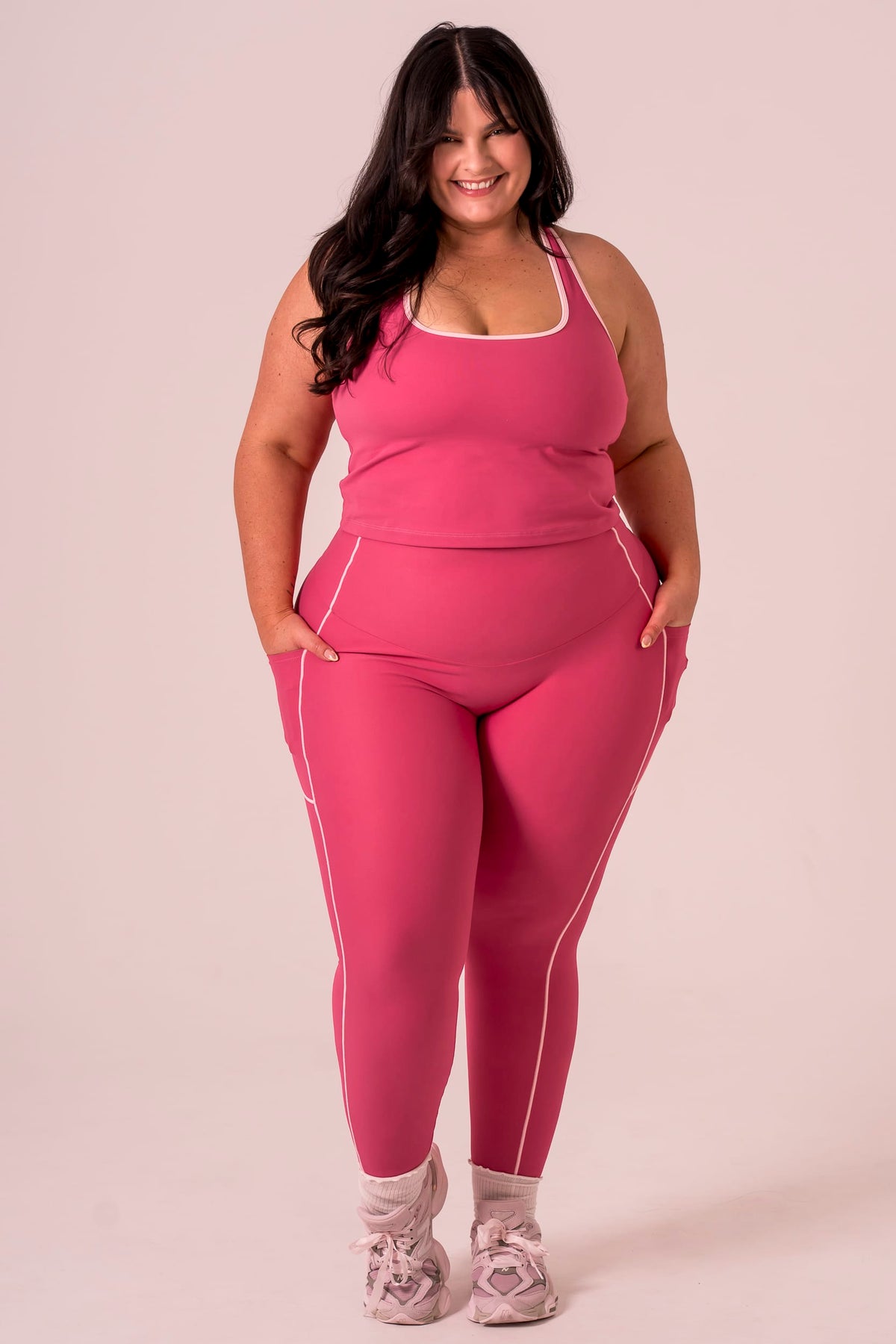 Raspberry Duo Dynamic Pocket Curve Leggings
