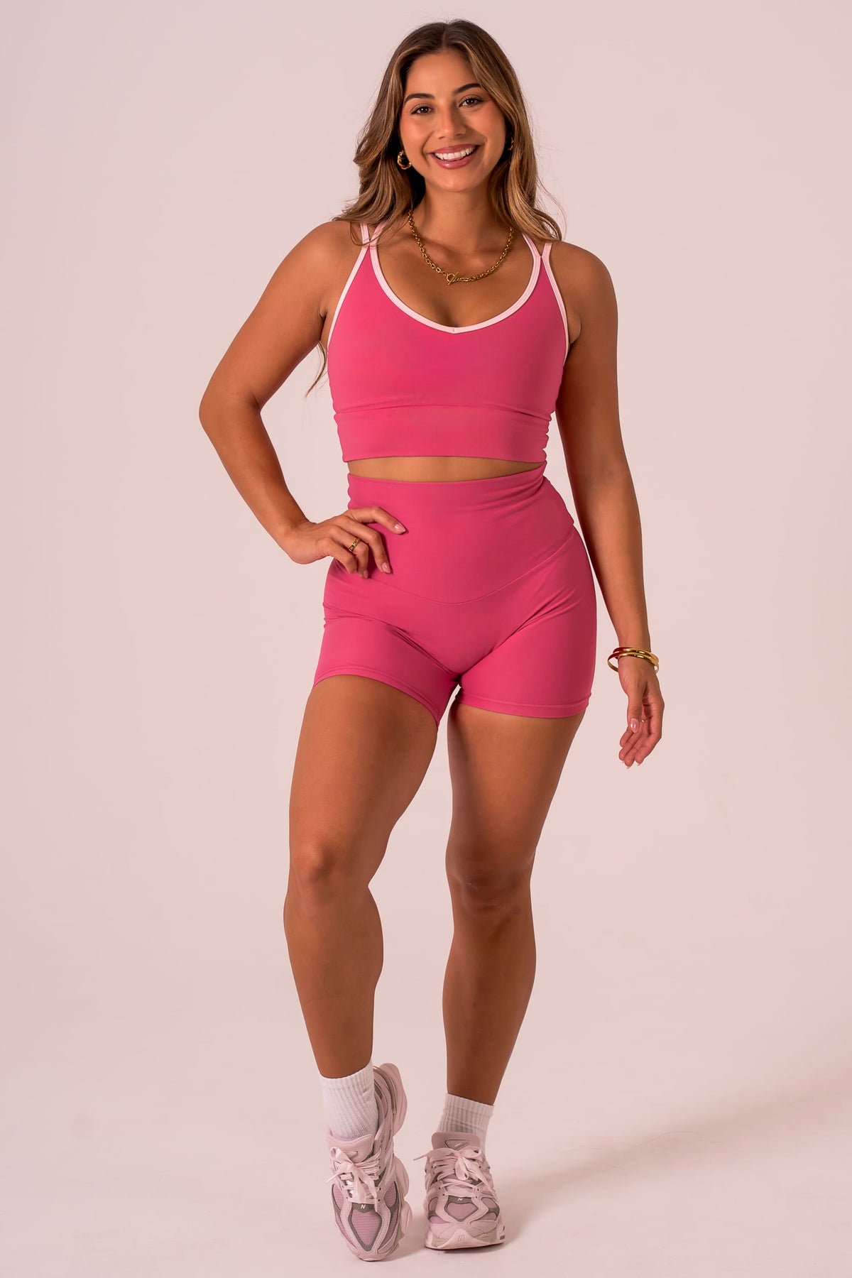 Raspberry Dynamic High Waisted Shorties