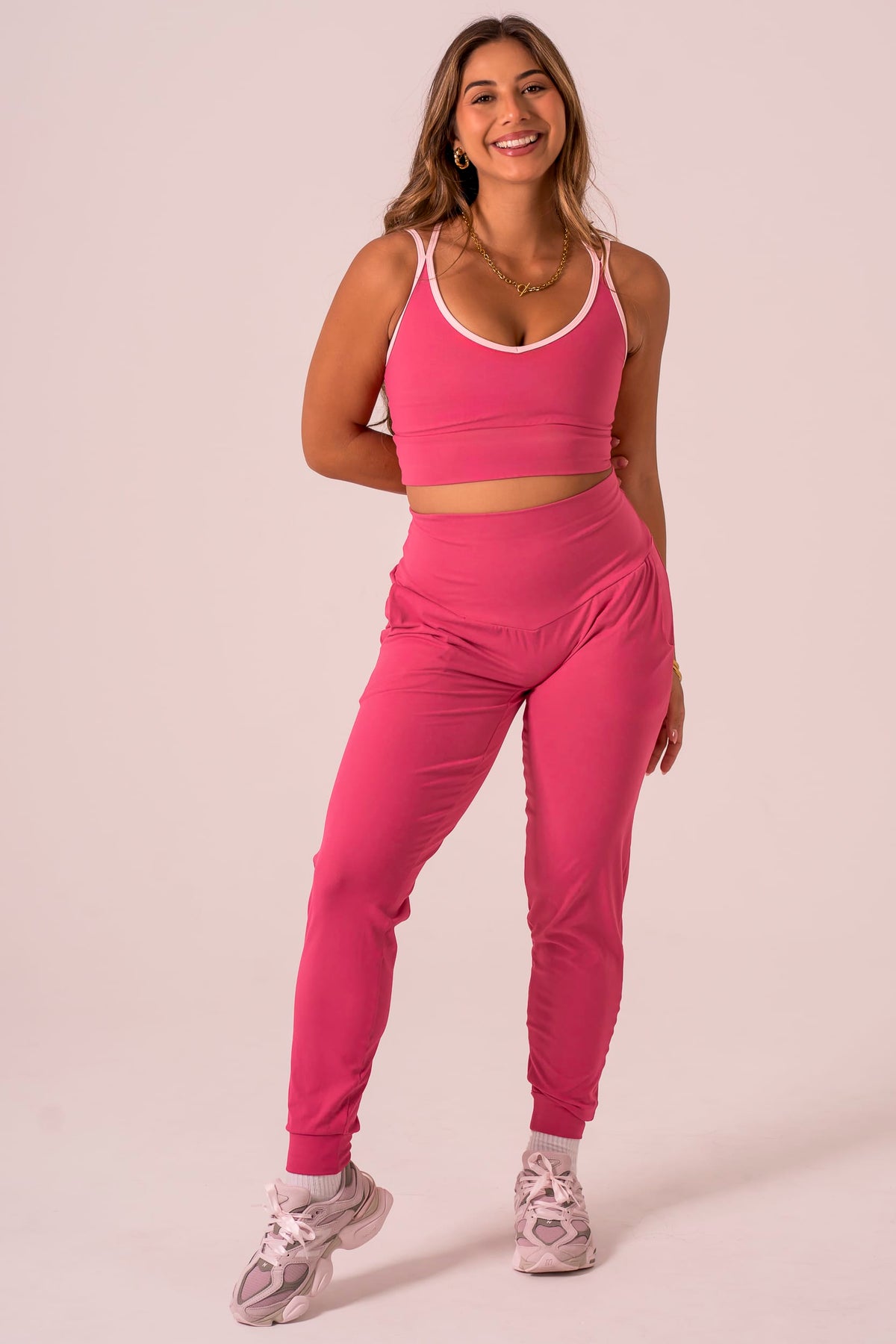 Raspberry Luxe Long Jogger