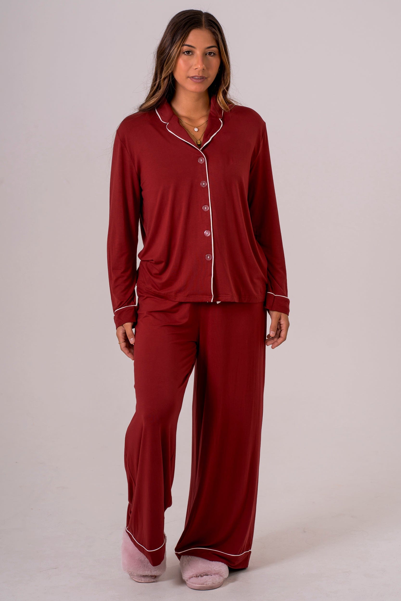 Ruby Bamboo Pyjama Long Sleeve Shirt