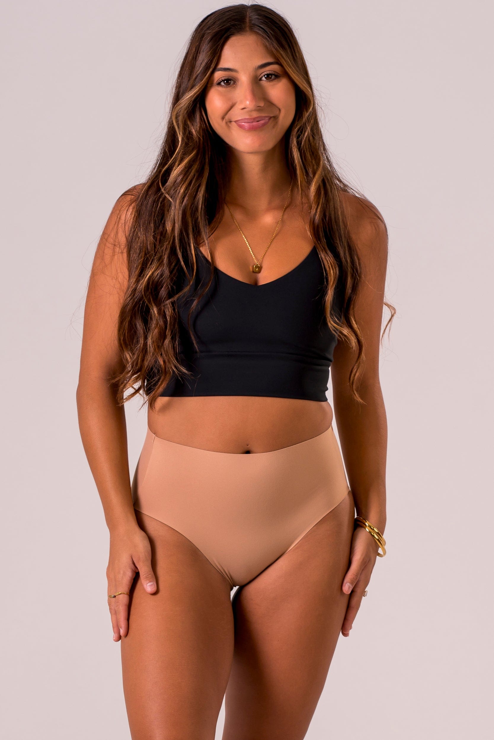 Sand Luxe High Rise Brief Underwear 3 Pack