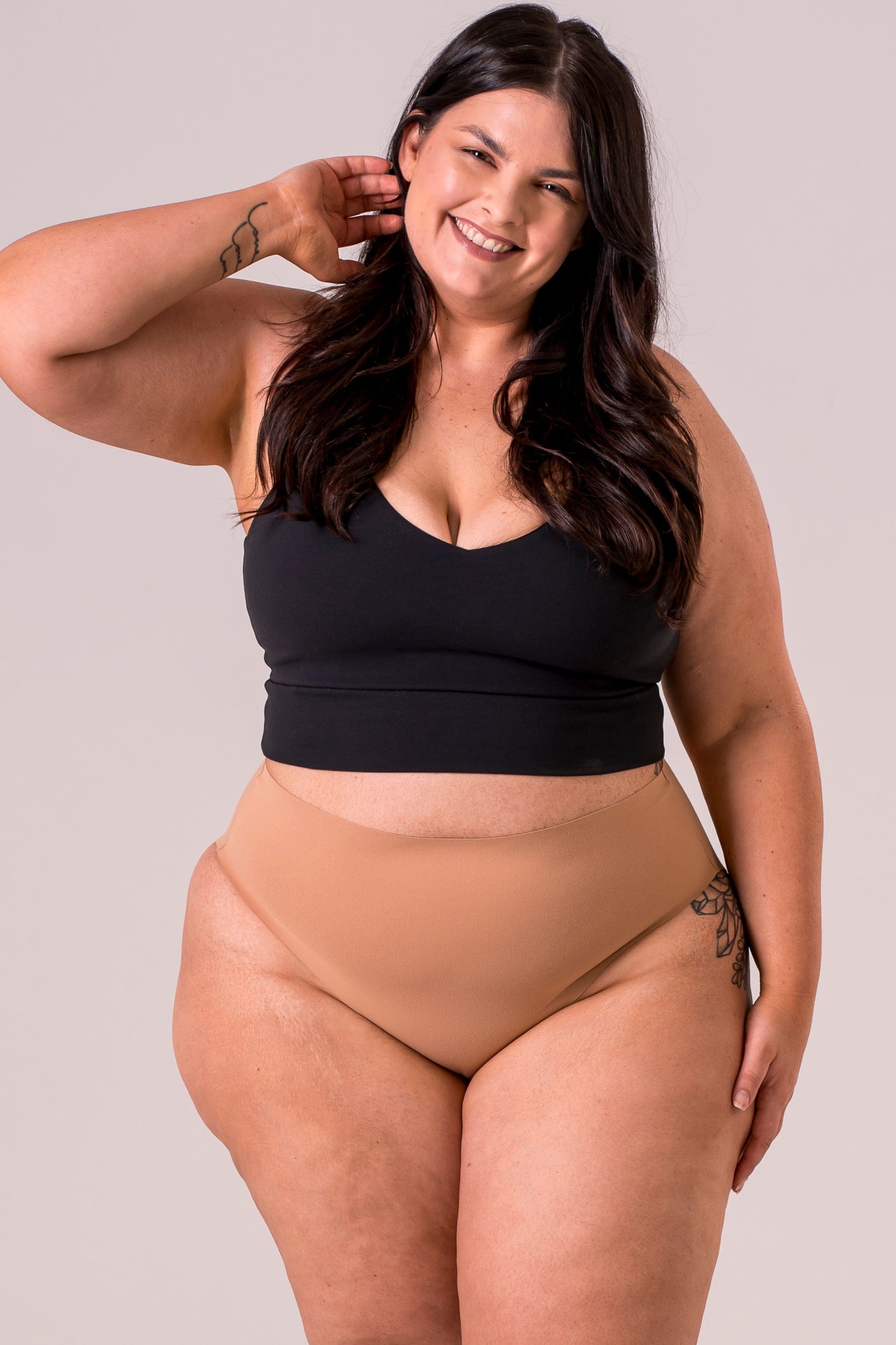 Sand Luxe High Rise Brief Underwear 3 Pack