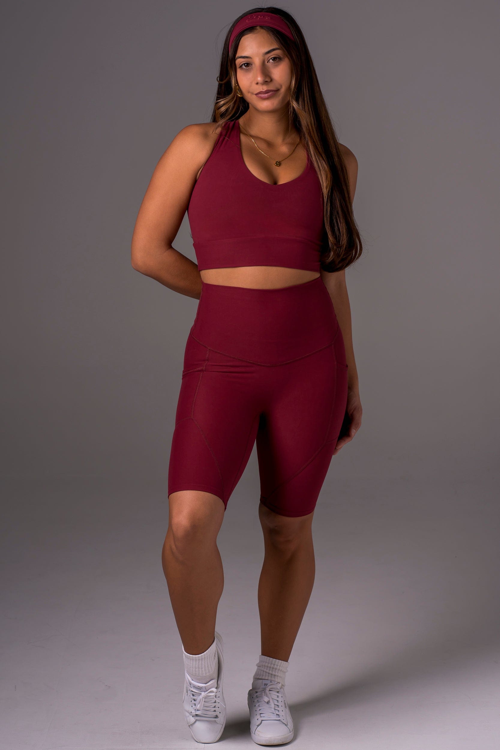 Scarlet Dynamic High Waisted Pocket Shaper Bike Shorts