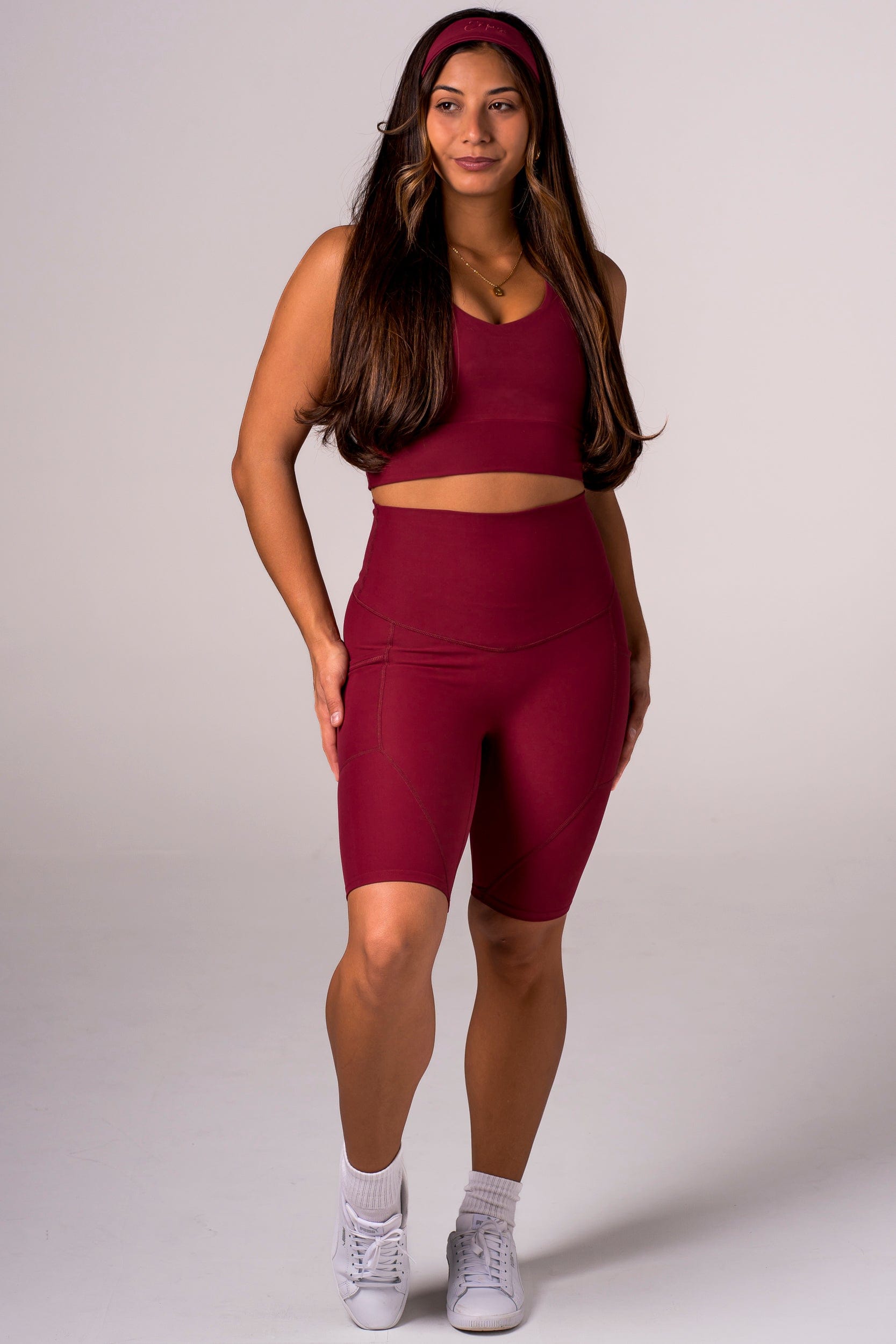 Scarlet Dynamic High Waisted Pocket Shaper Bike Shorts