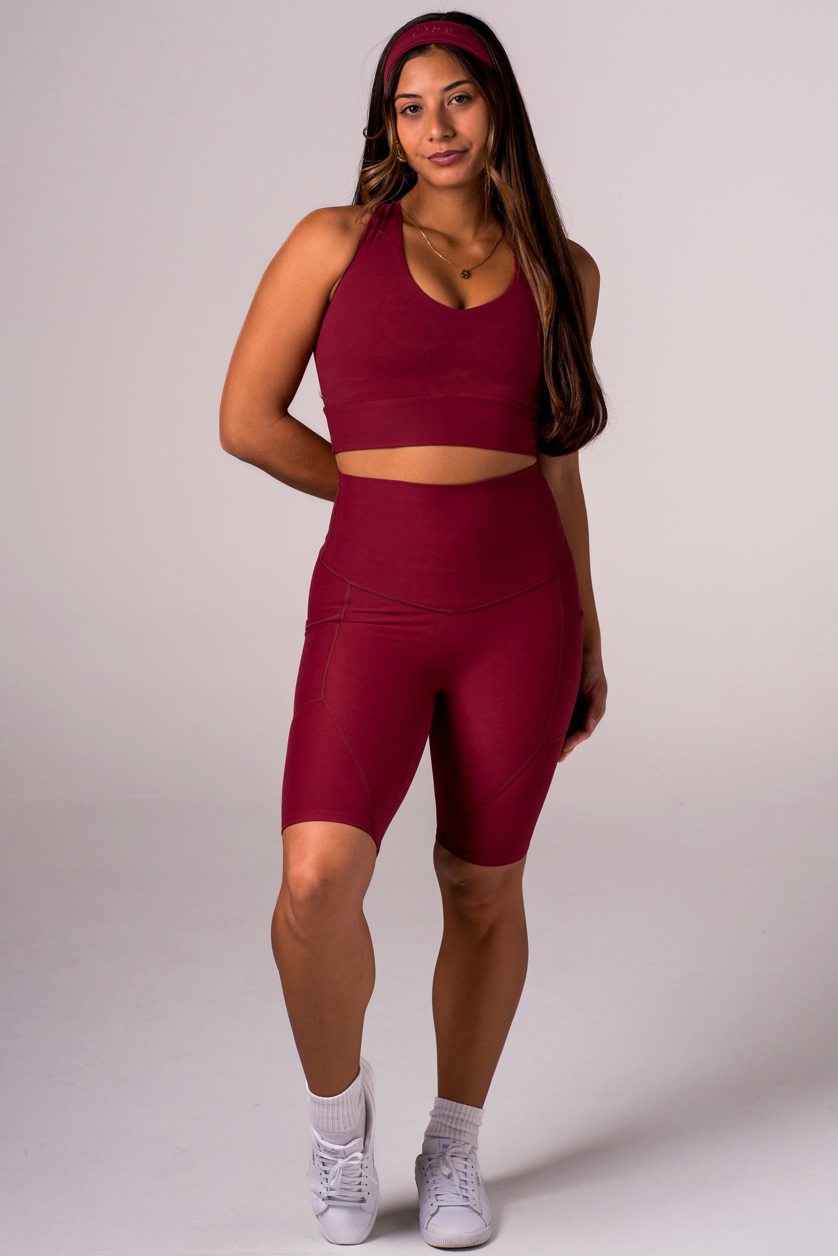 Scarlet Dynamic High Waisted Pocket Shaper Bike Shorts