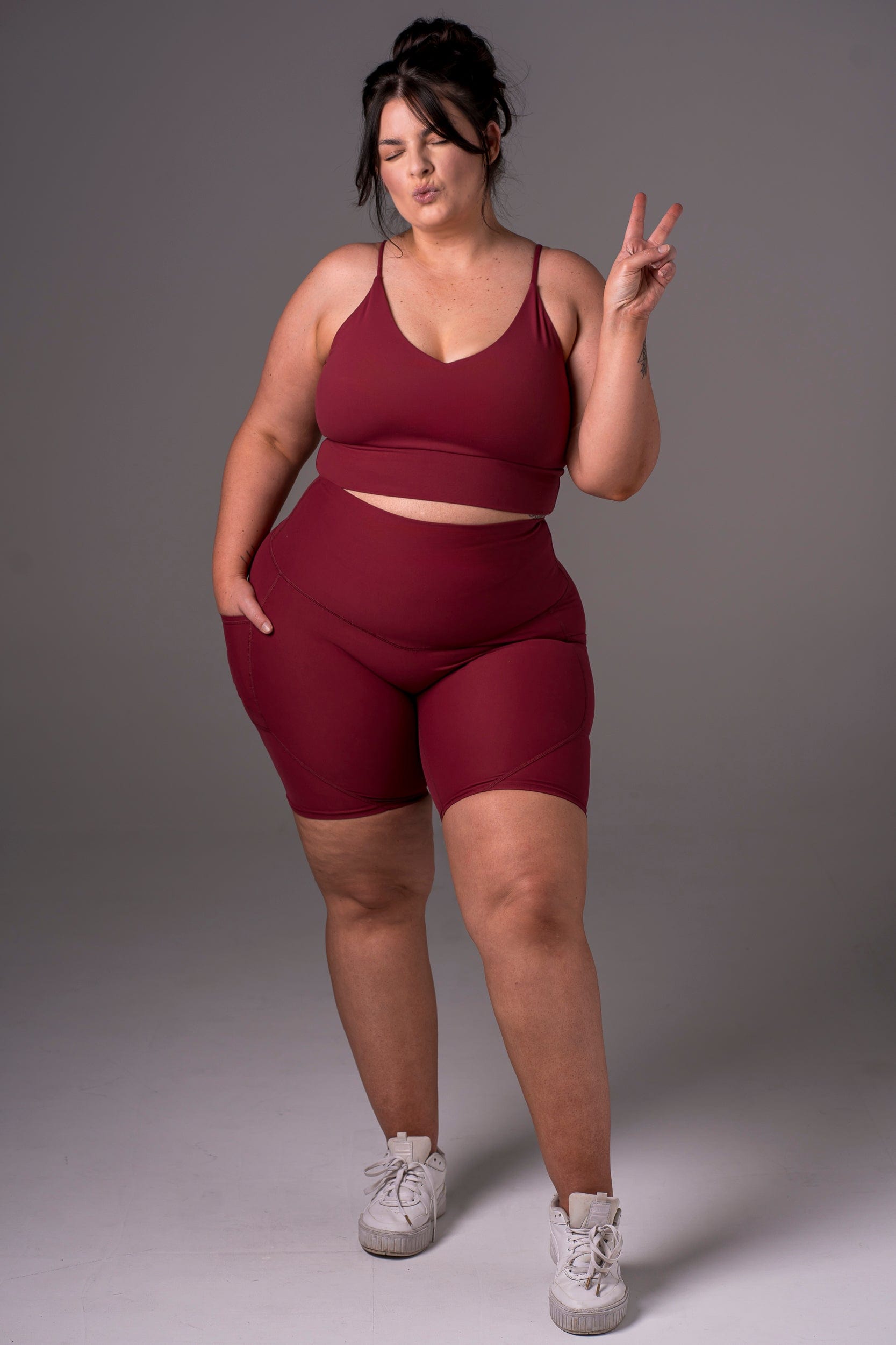 Scarlet Dynamic High Waisted Pocket Shaper Booty Shorts
