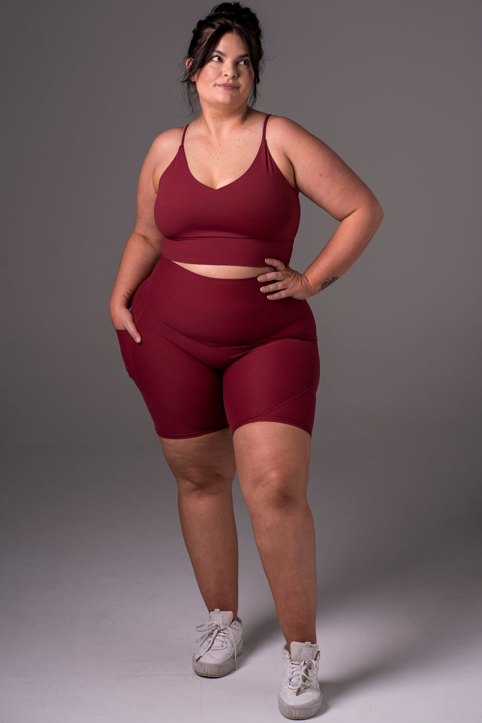 Scarlet Dynamic High Waisted Pocket Shaper Booty Shorts