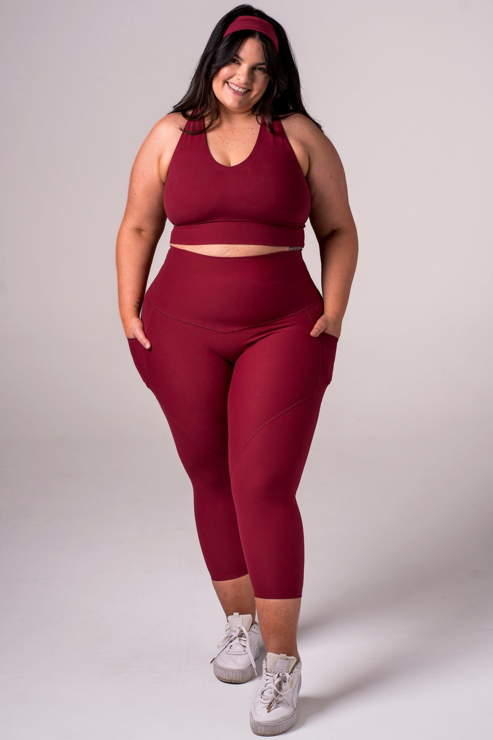 Scarlet Dynamic High Waisted Pocket Shaper Capri Leggings