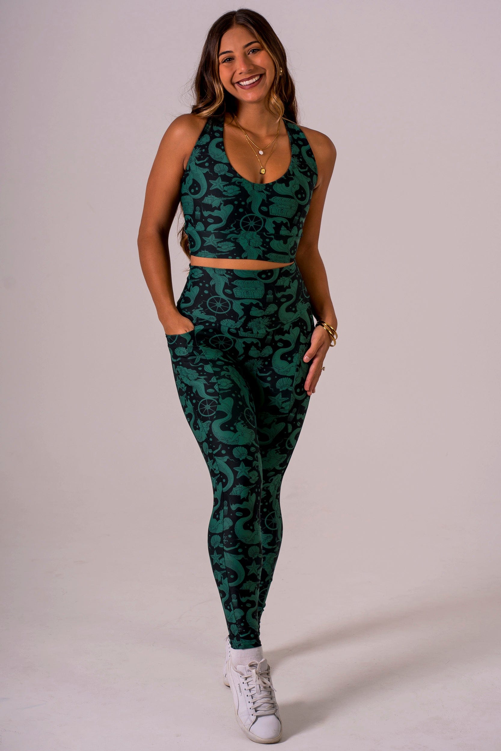 Siren Dynamic High Waisted Pocket Ankle Biter Leggings