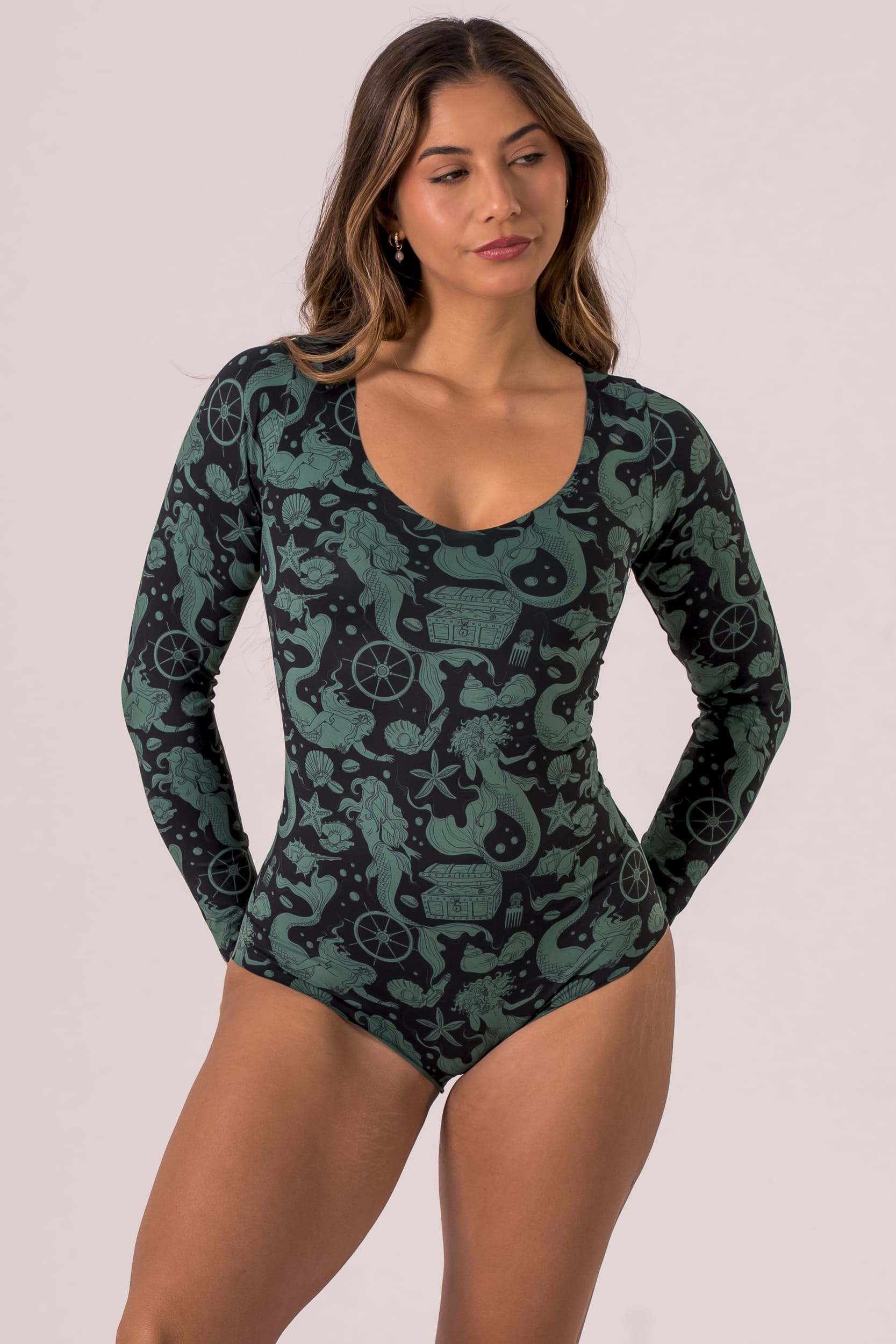 Siren Luxe Long Sleeve Brief Bodysuit