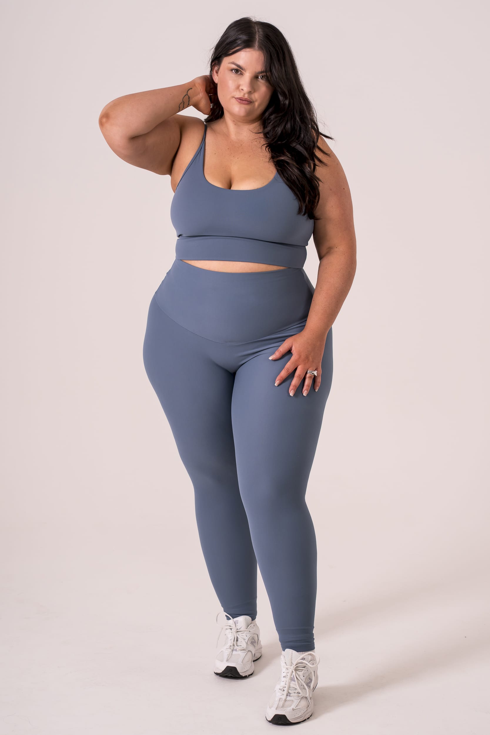 Slate Dynamic High Waisted Ankle Biter Leggings