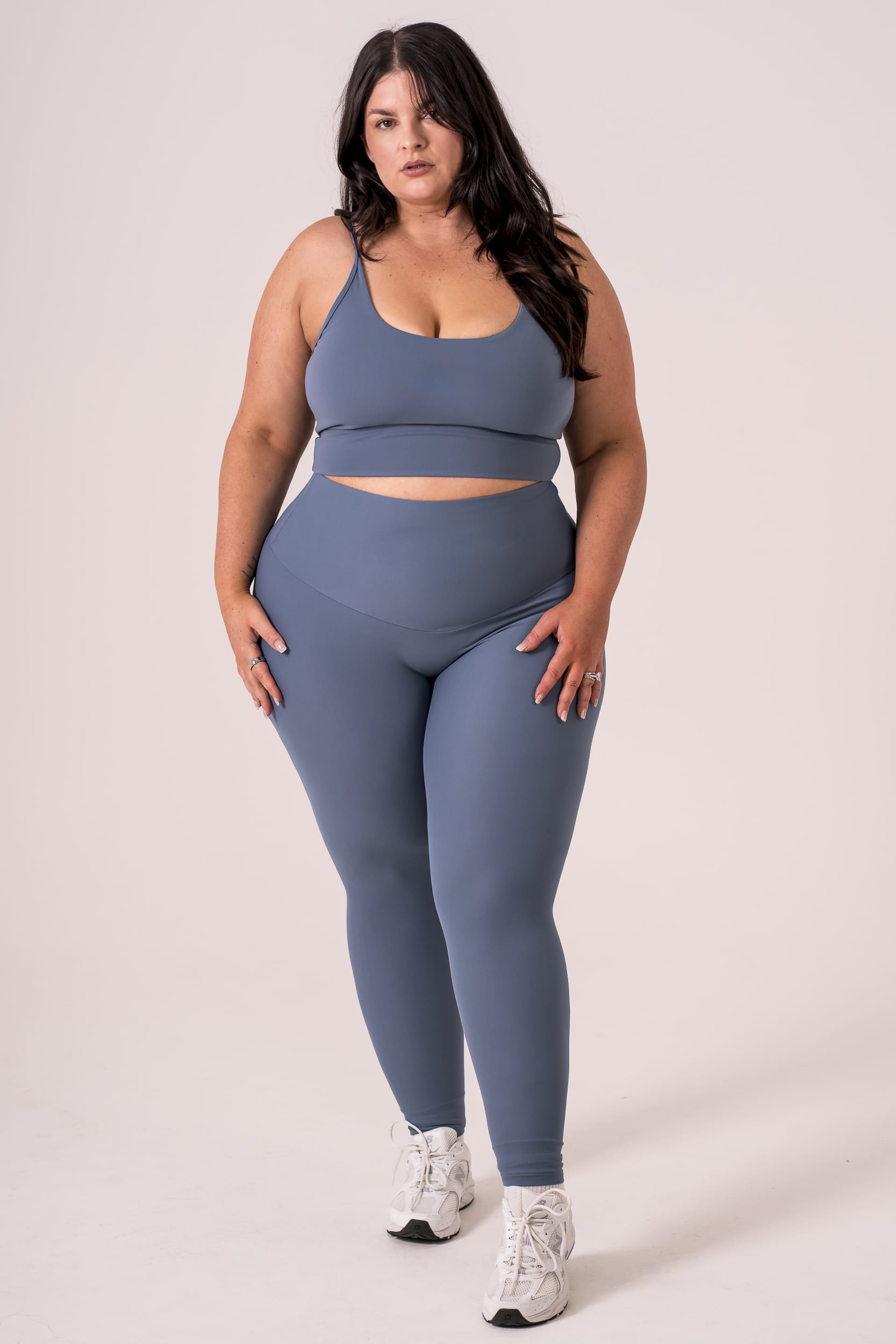 Slate Dynamic High Waisted Ankle Biter Leggings
