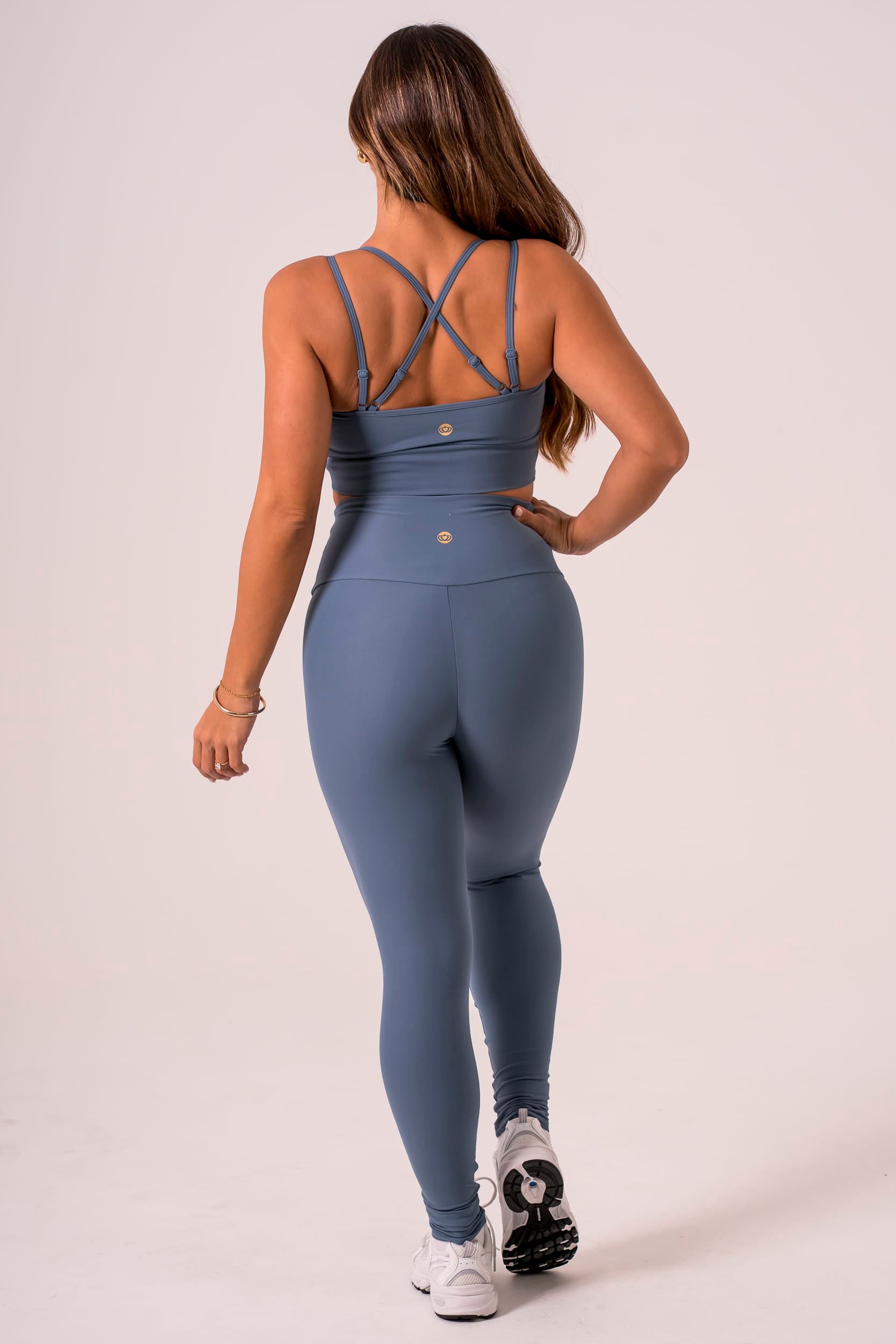 Slate Dynamic High Waisted Ankle Biter Leggings
