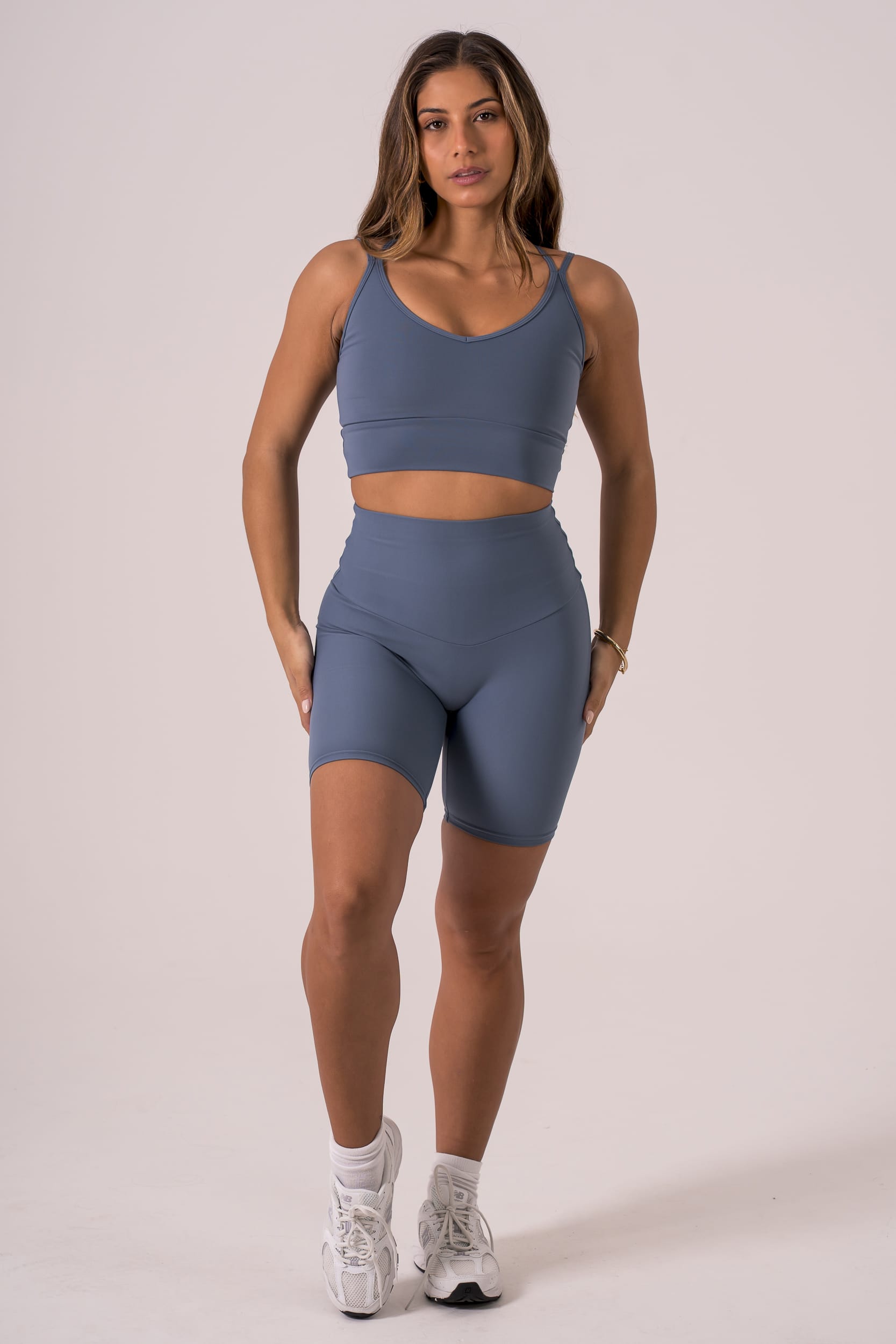 Slate Dynamic High Waisted Booty Shorts