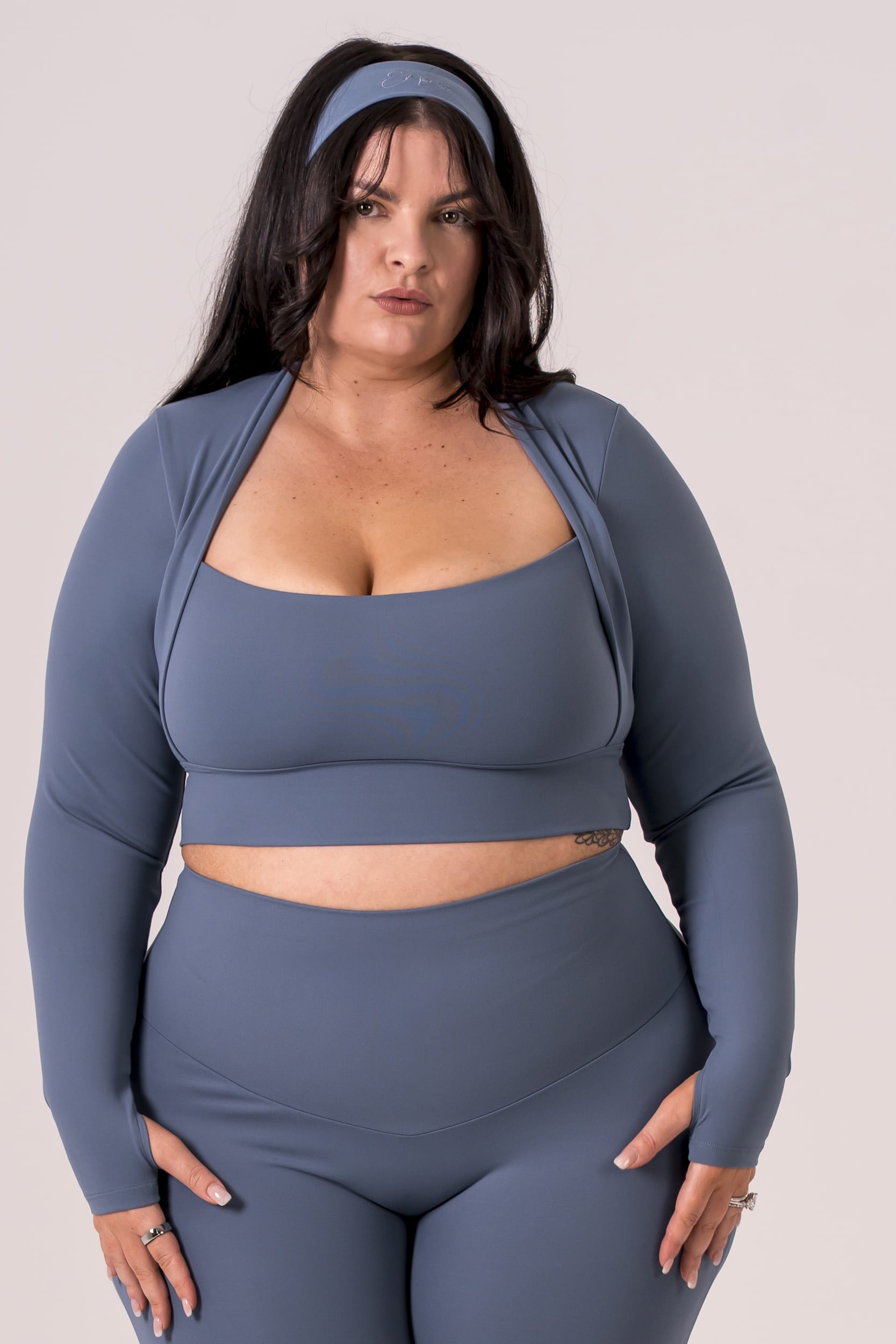 Slate Luxe Bolero Crop