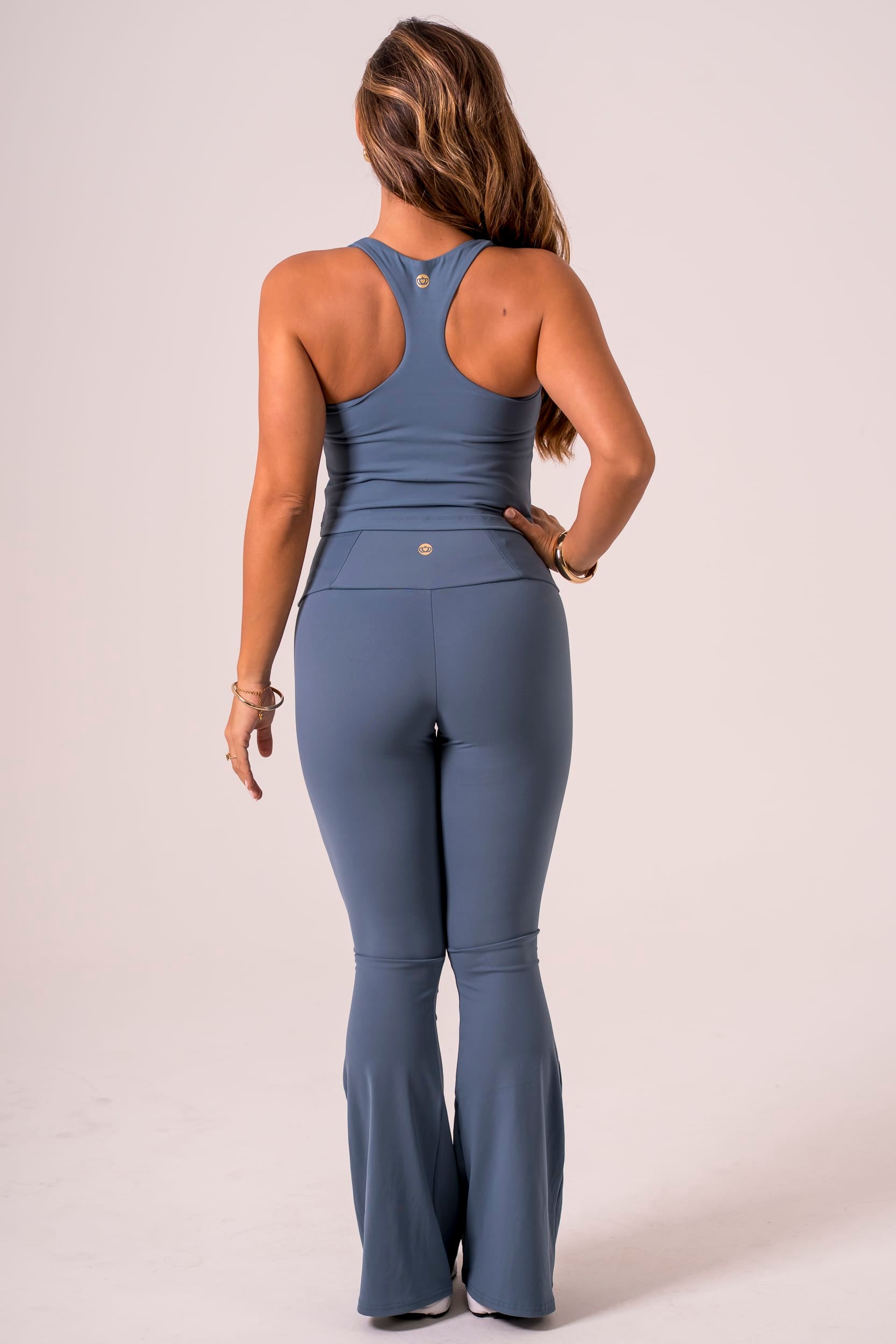 Slate Luxe Pocket Yoga Pants