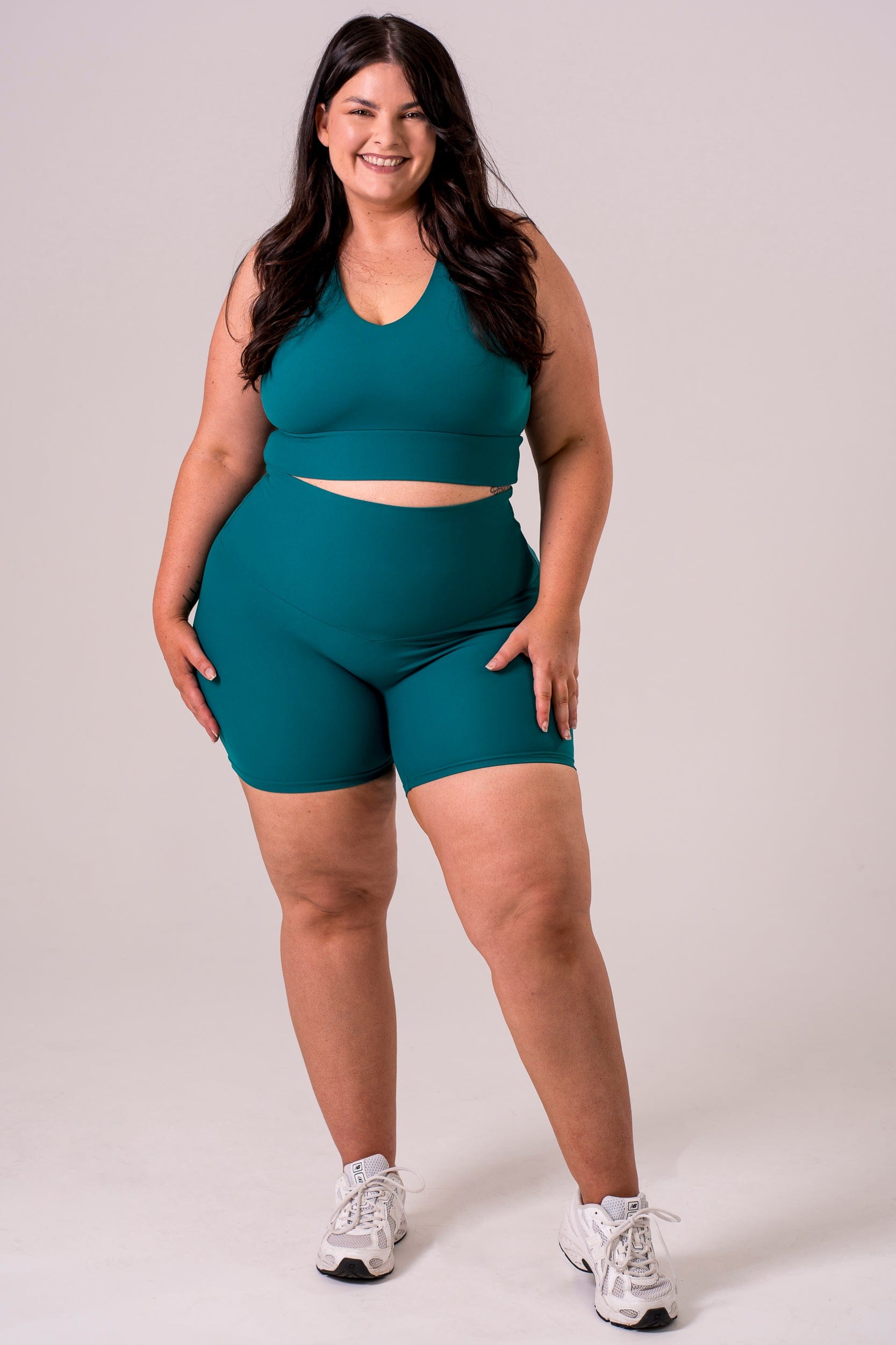 Teal Dynamic High Waisted Shorties