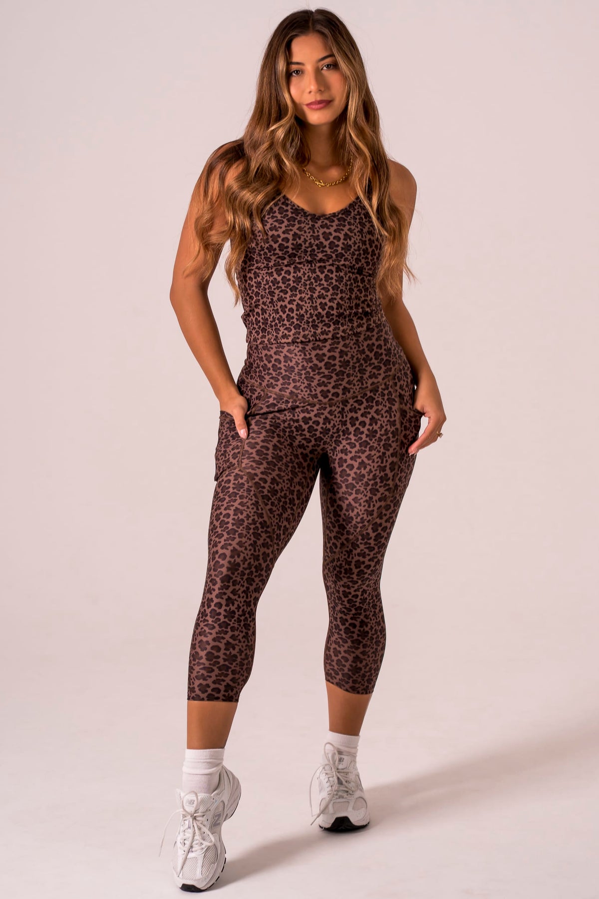 Untamed Dynamic High Waisted Pocket Shaper Capri Leggings