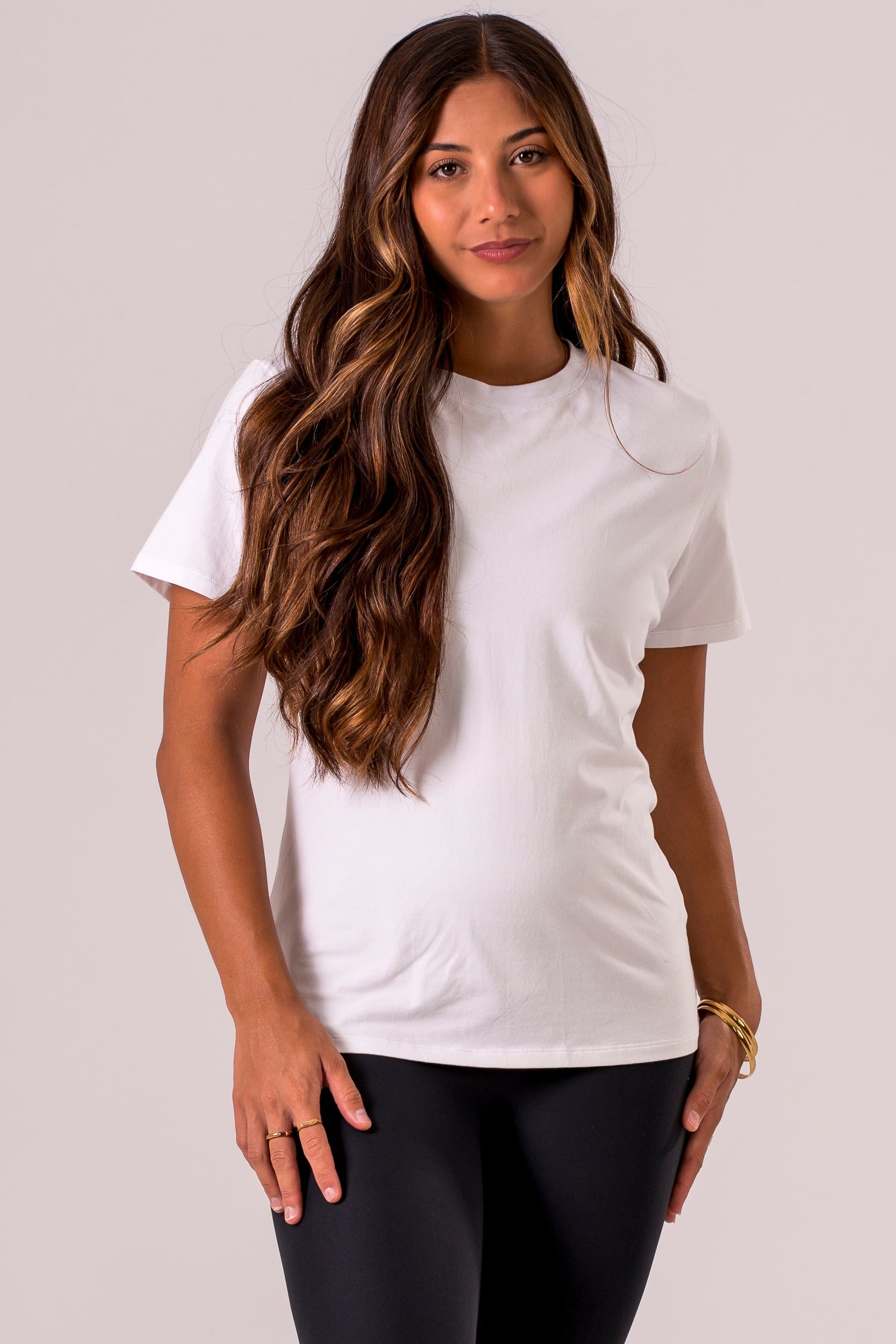 White Basic Tee