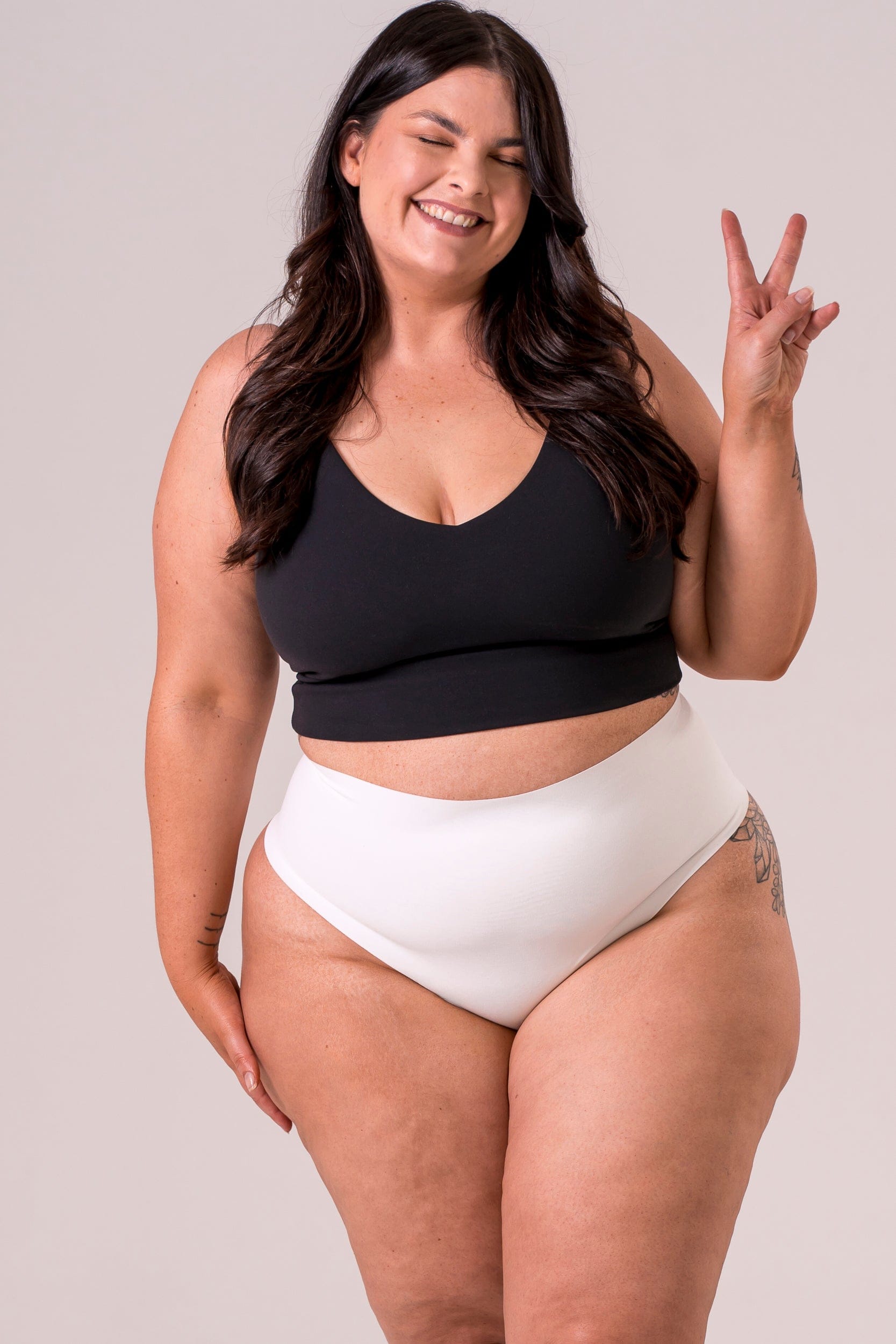 White Luxe High Waisted Underwear 3 Pack