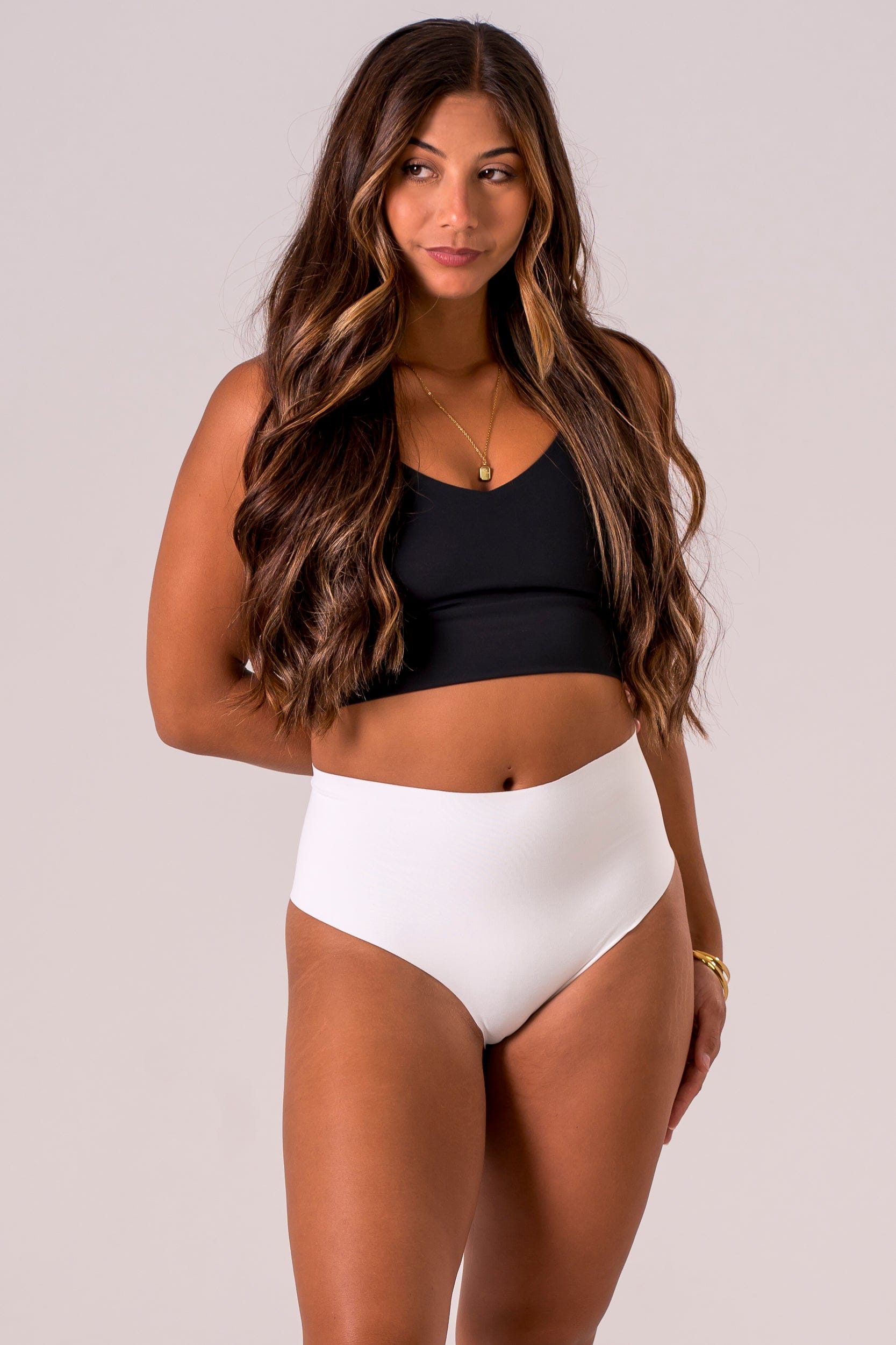 White Luxe High Waisted Underwear 3 Pack