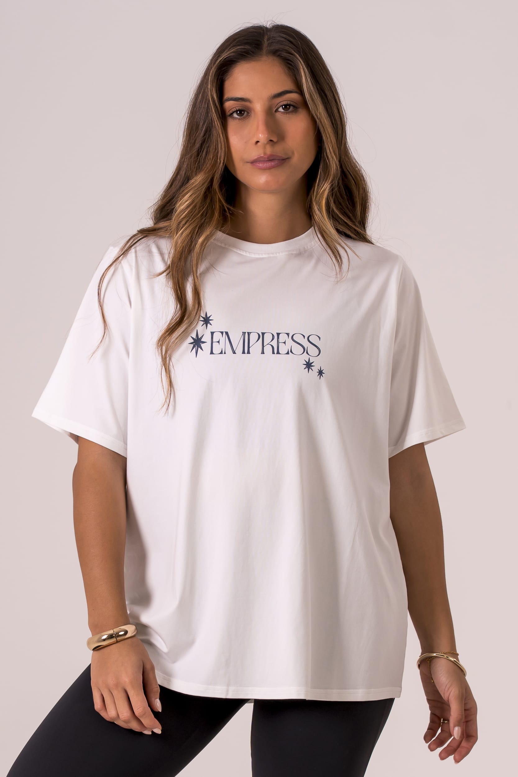 White Pilates Oversized T-Shirt