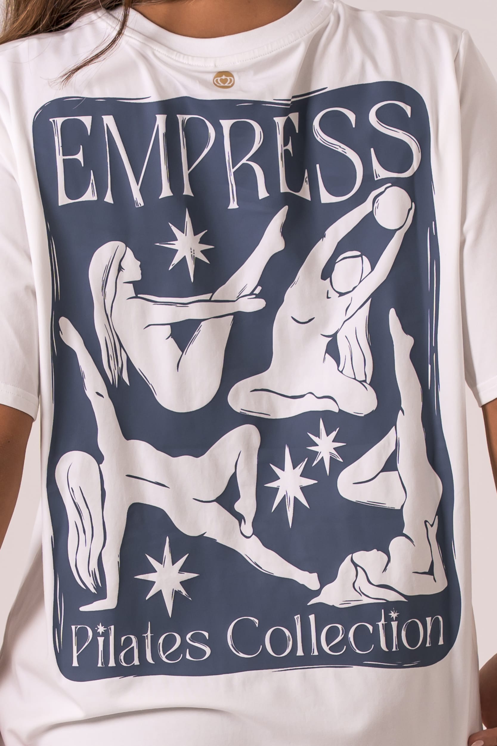 White Pilates Oversized T-Shirt
