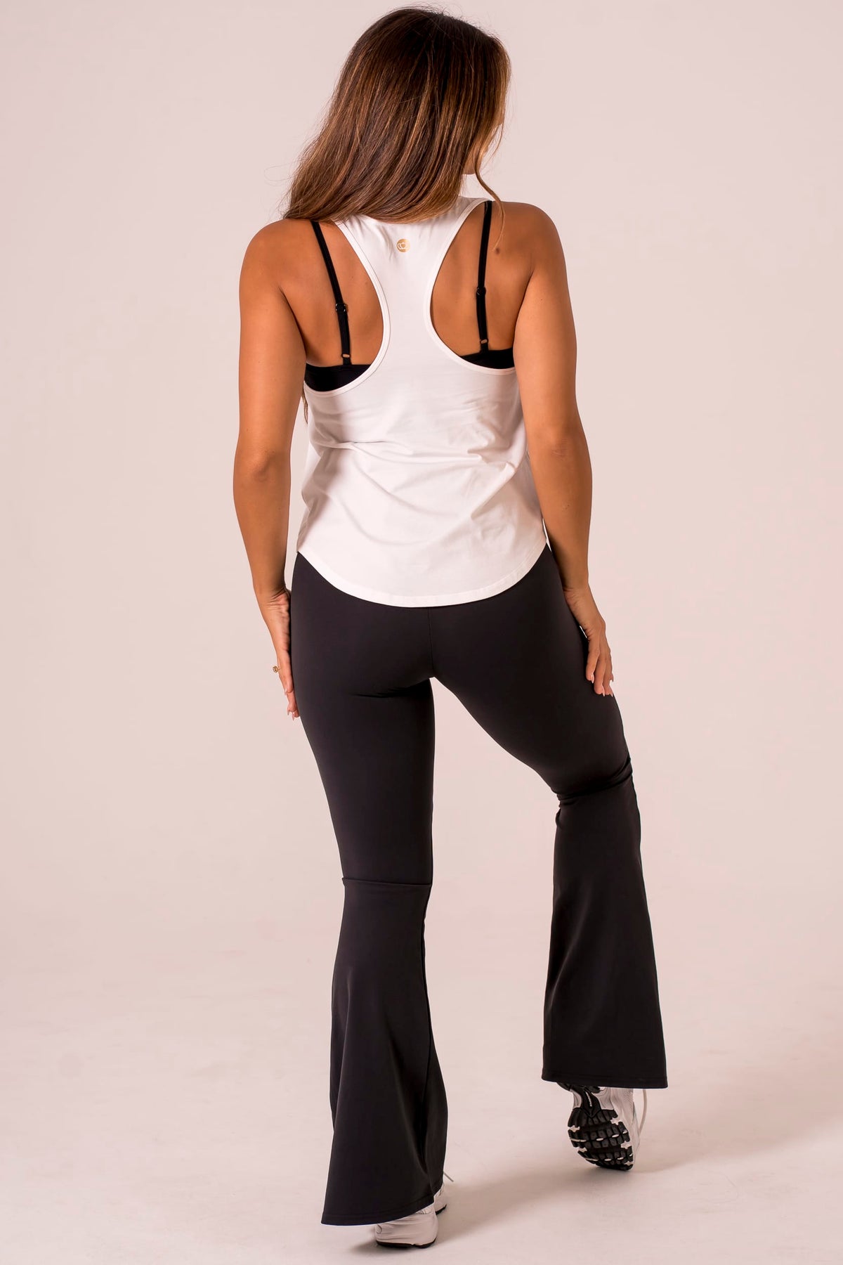 White Racer Tank