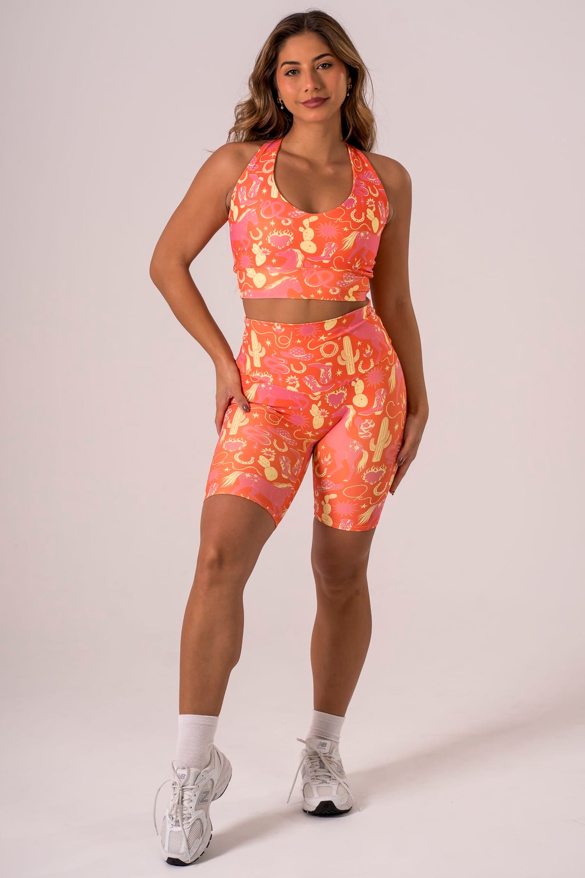 Wild West Dynamic High Waisted Bike Shorts