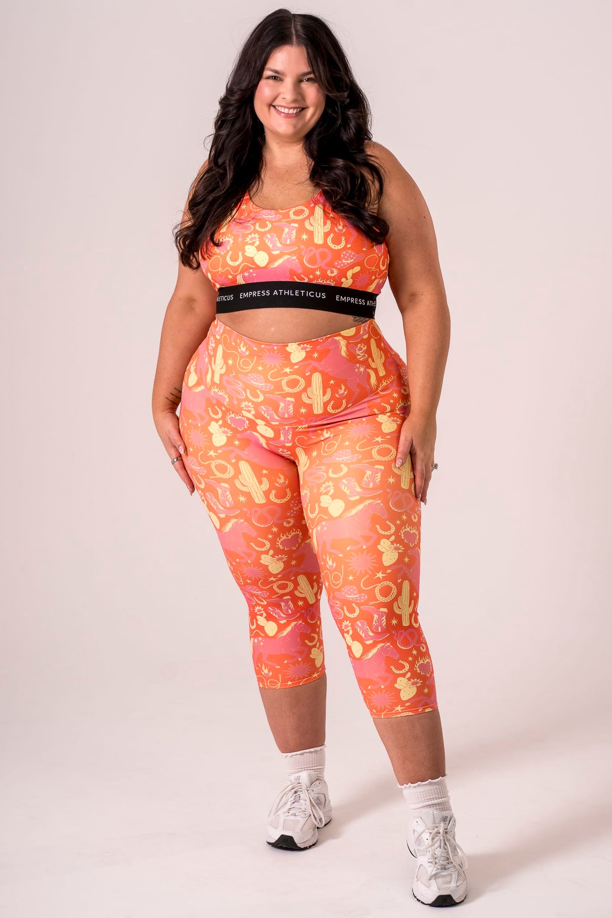 Wild West Dynamic High Waisted Capri Leggings