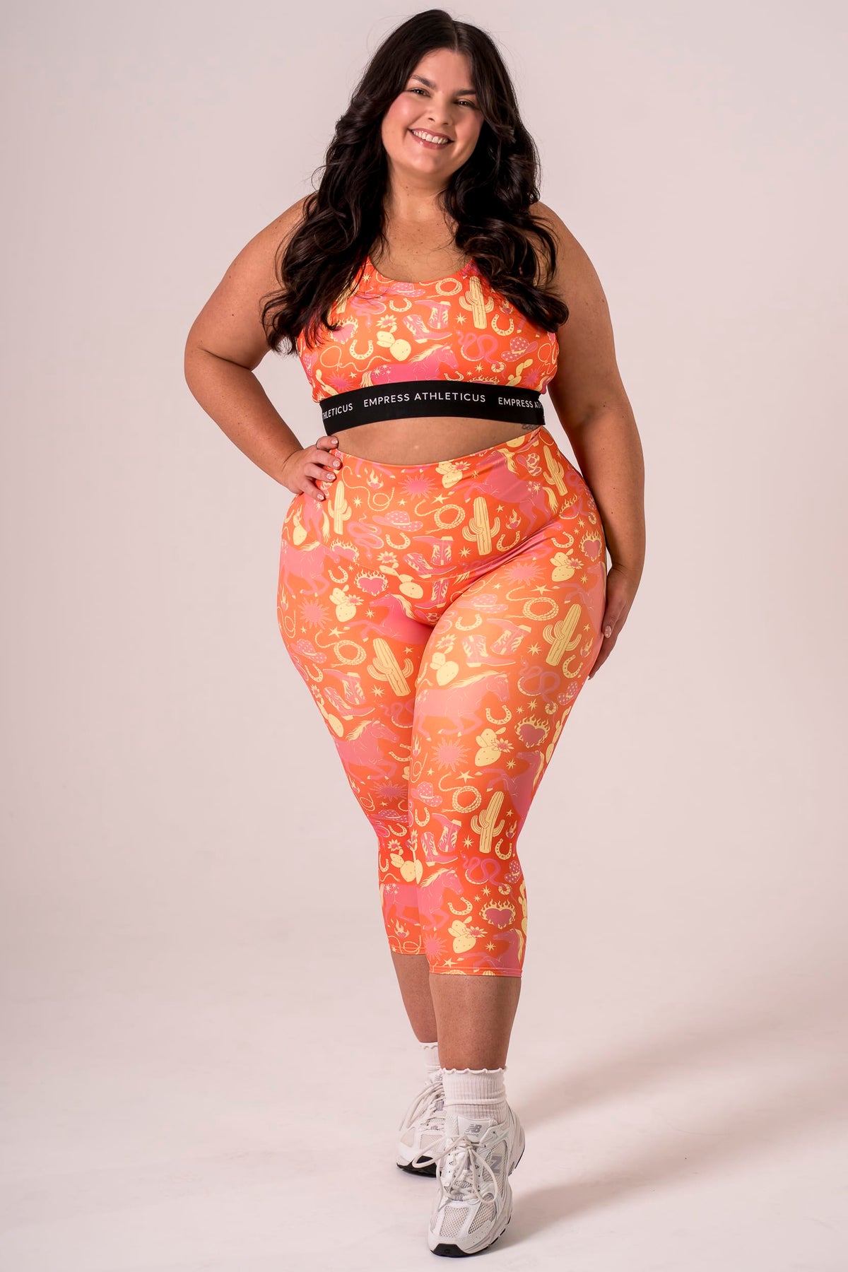 Wild West Dynamic High Waisted Capri Leggings